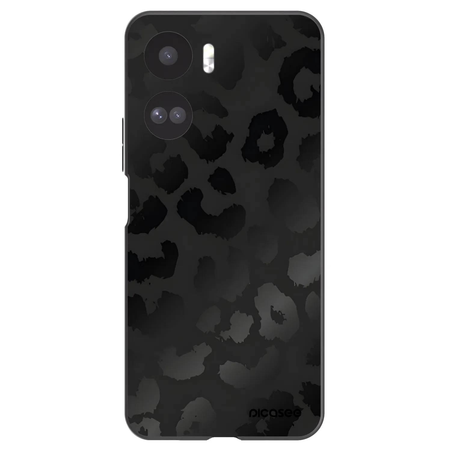 Picasee silikónový čierny obal pre Honor 90 Lite 5G - Midnight Leopard