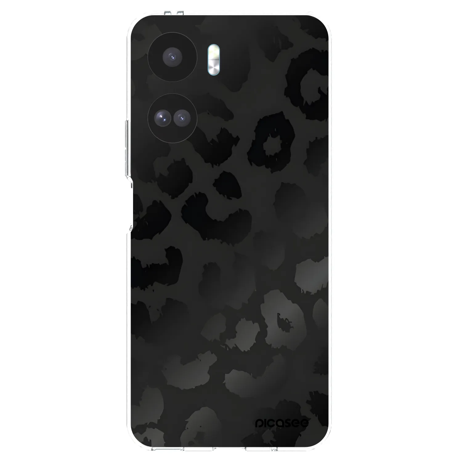 Picasee silikónový prehľadný obal pre Honor 90 Lite 5G - Midnight Leopard