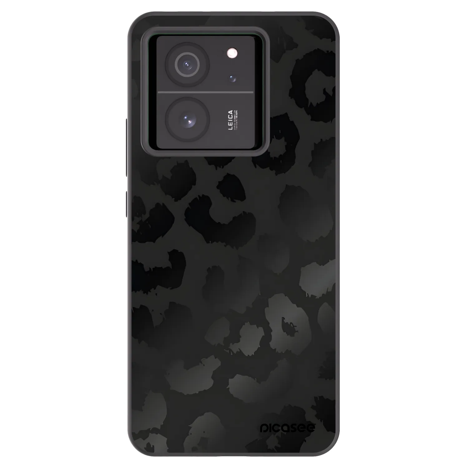 Picasee silikónový čierny obal pre Xiaomi 13T - Midnight Leopard