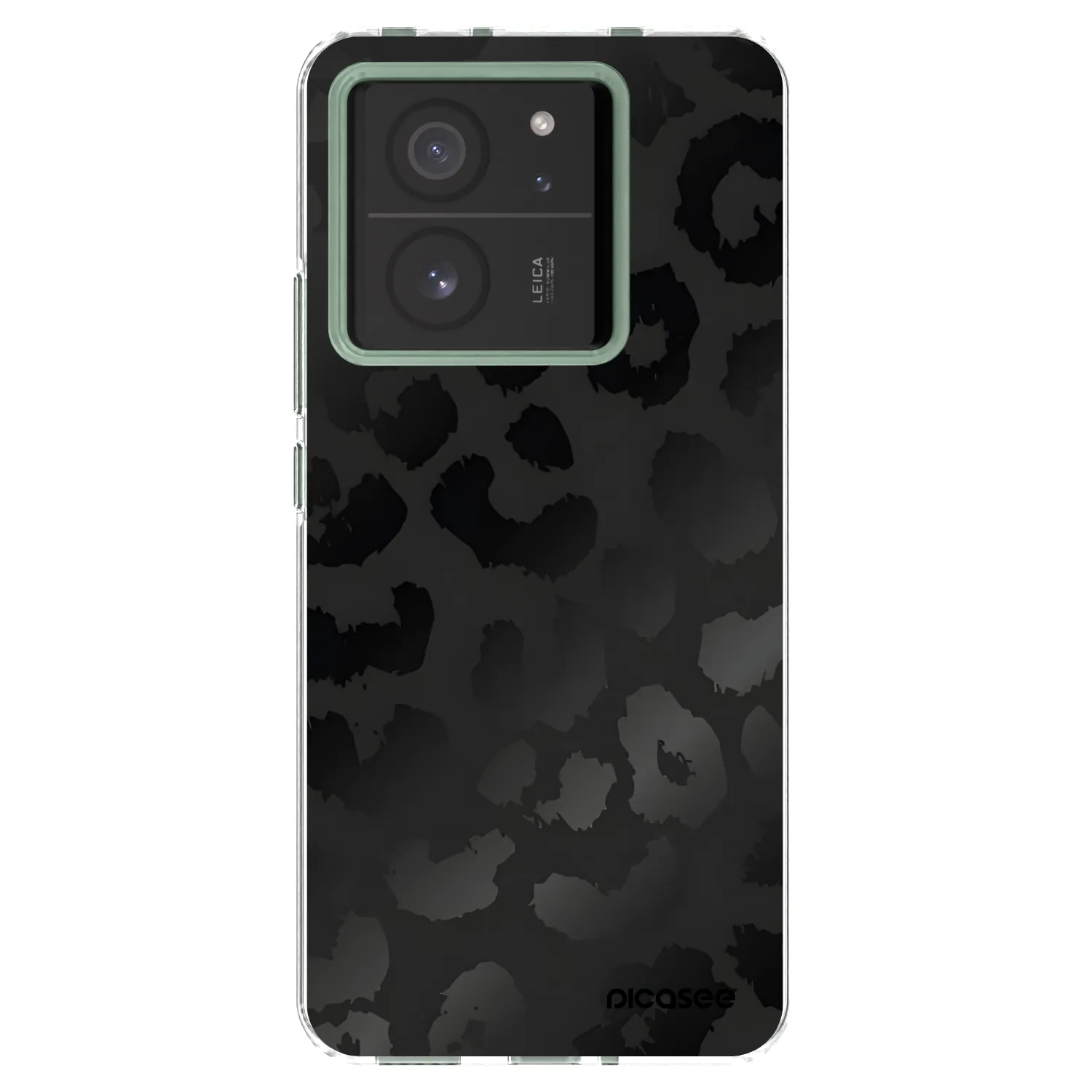 Picasee silikónový prehľadný obal pre Xiaomi 13T Pro - Midnight Leopard