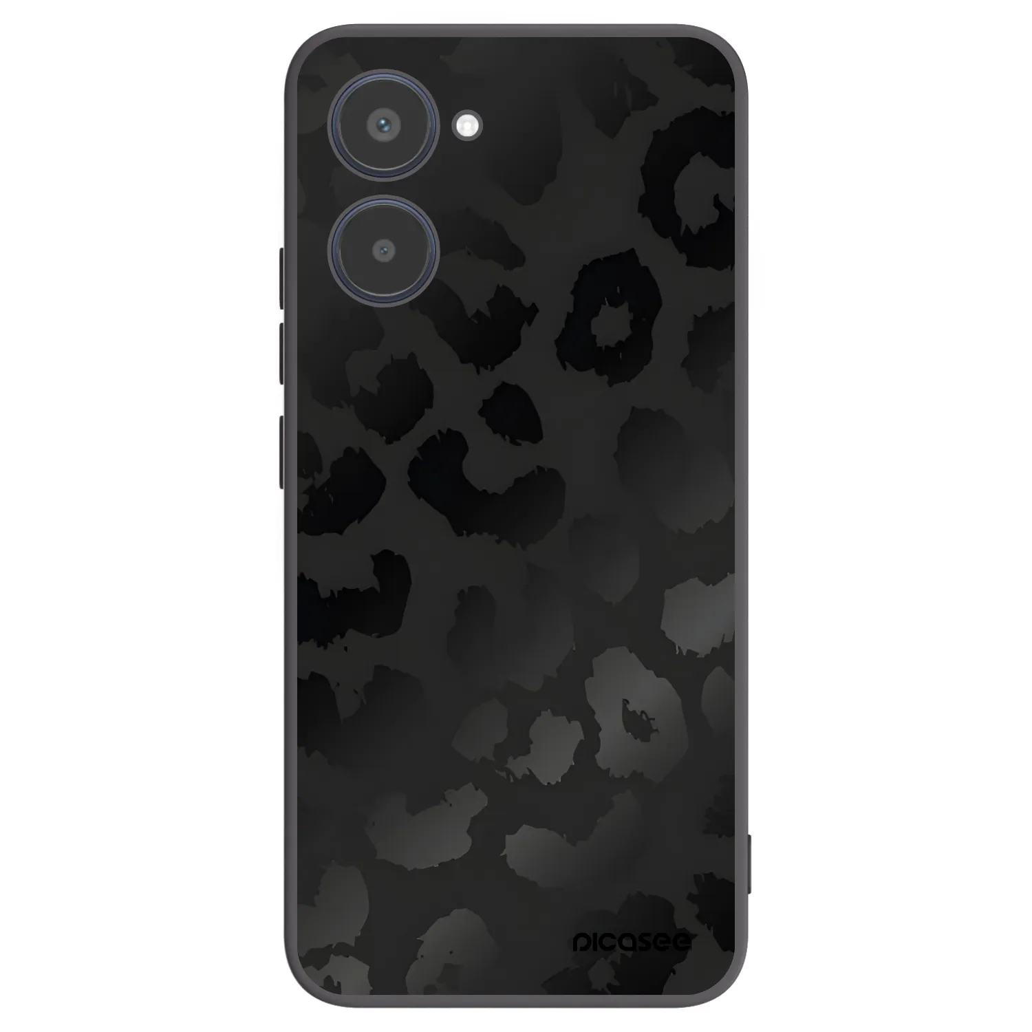 Picasee silikónový čierny obal pre Realme 10 4G - Midnight Leopard