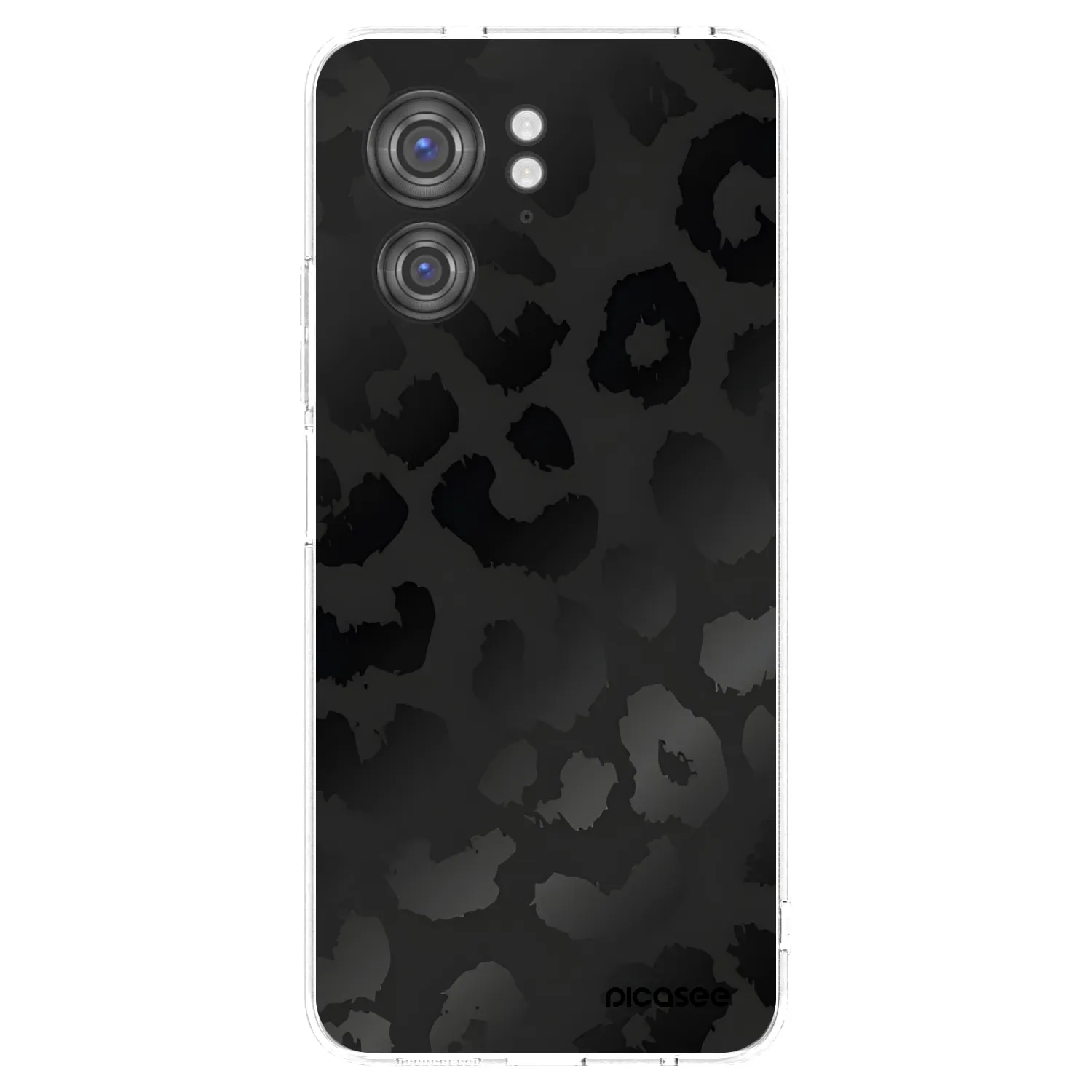 Picasee silikónový prehľadný obal pre Motorola Edge 40 - Midnight Leopard