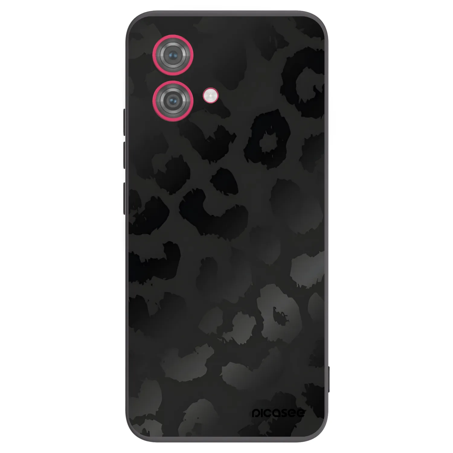 Picasee silikónový čierny obal pre Motorola Moto G84 5G - Midnight Leopard