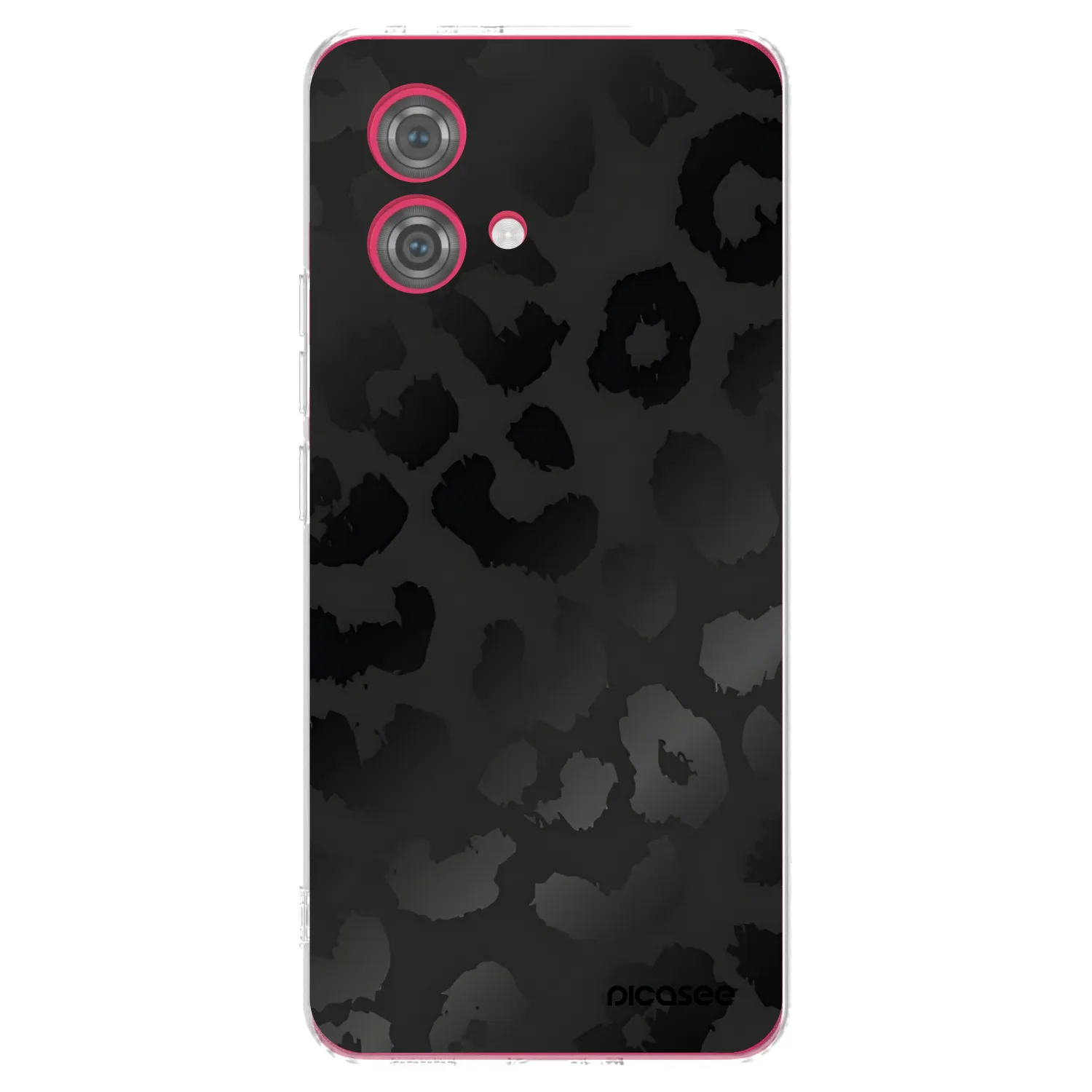 Picasee silikónový prehľadný obal pre Motorola Moto G84 5G - Midnight Leopard