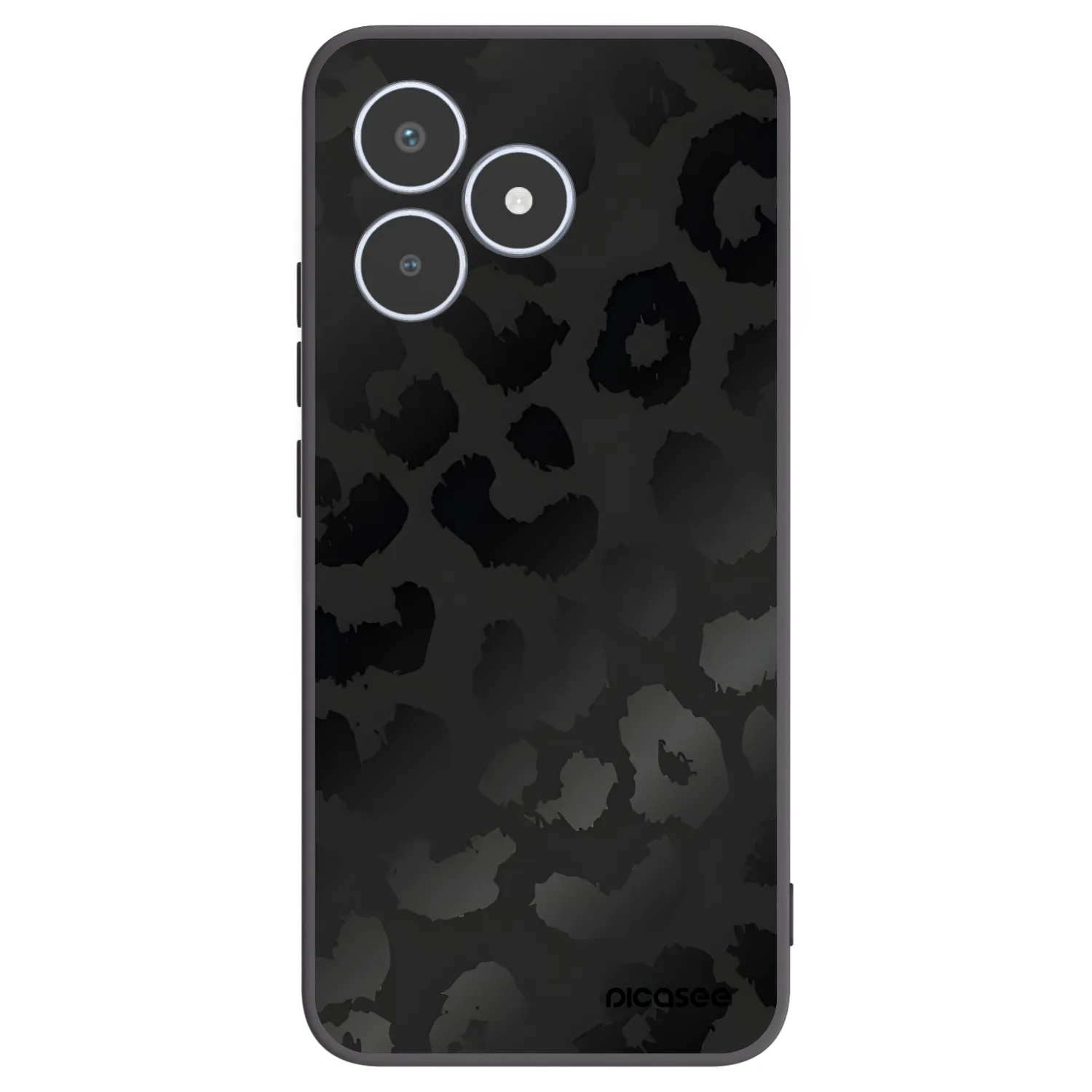 Picasee silikónový čierny obal pre Realme C53 - Midnight Leopard
