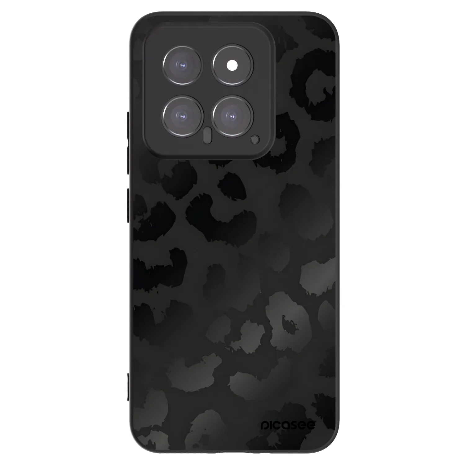 Picasee silikónový čierny obal pre Xiaomi 14 - Midnight Leopard