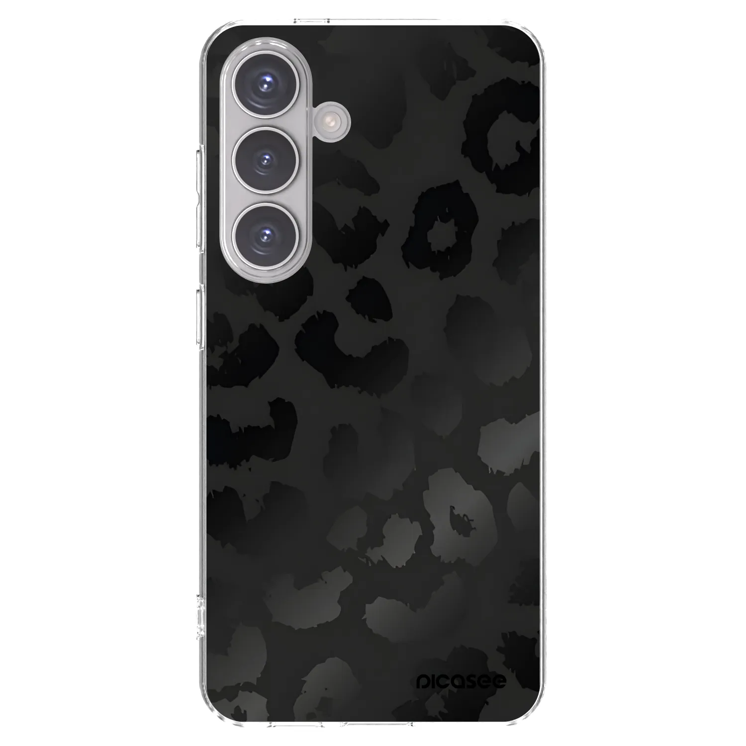 Picasee silikónový prehľadný obal pre Samsung Galaxy S24 S921B 5G - Midnight Leopard