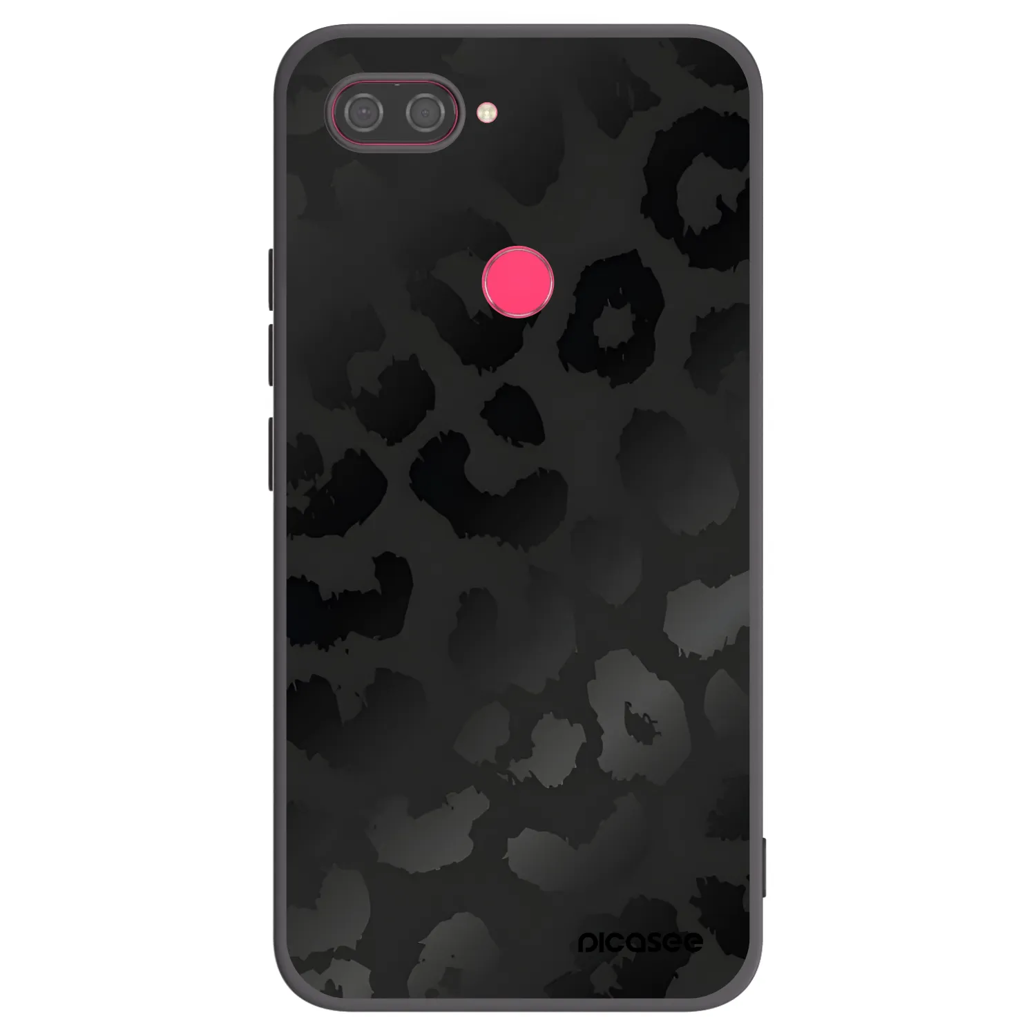 Picasee silikónový čierny obal pre Xiaomi Mi 8 Lite - Midnight Leopard