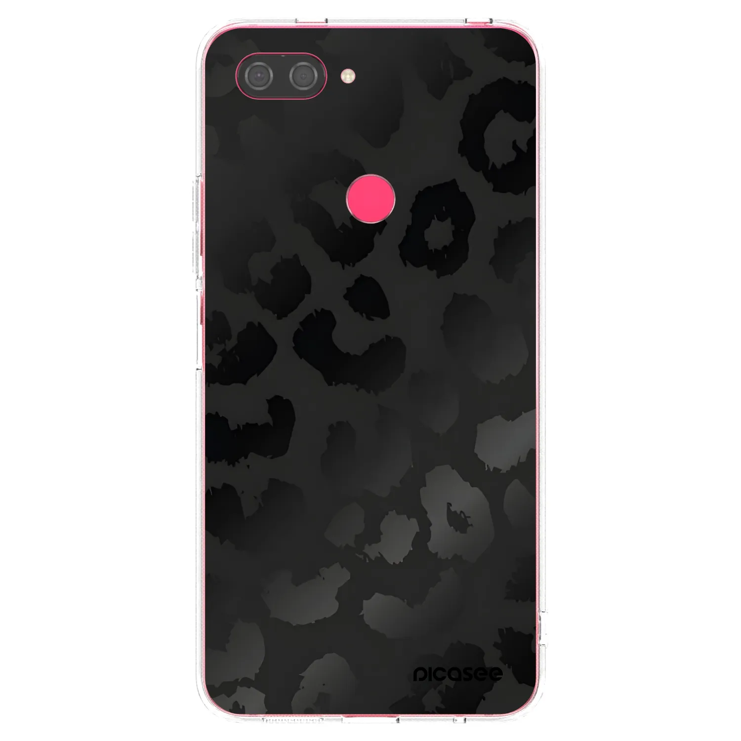 Picasee silikónový prehľadný obal pre Xiaomi Mi 8 Lite - Midnight Leopard