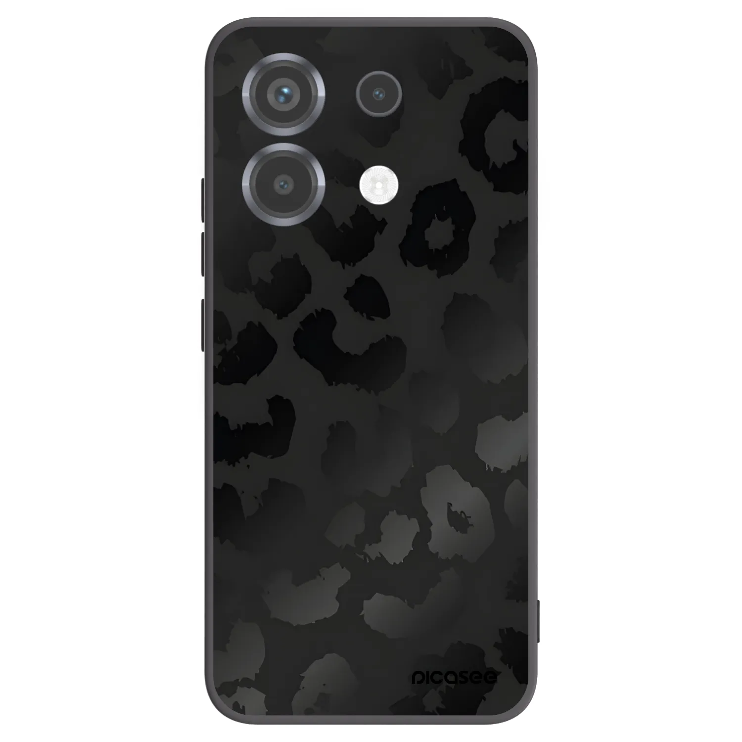 Picasee silikónový čierny obal pre Xiaomi Poco X6 - Midnight Leopard