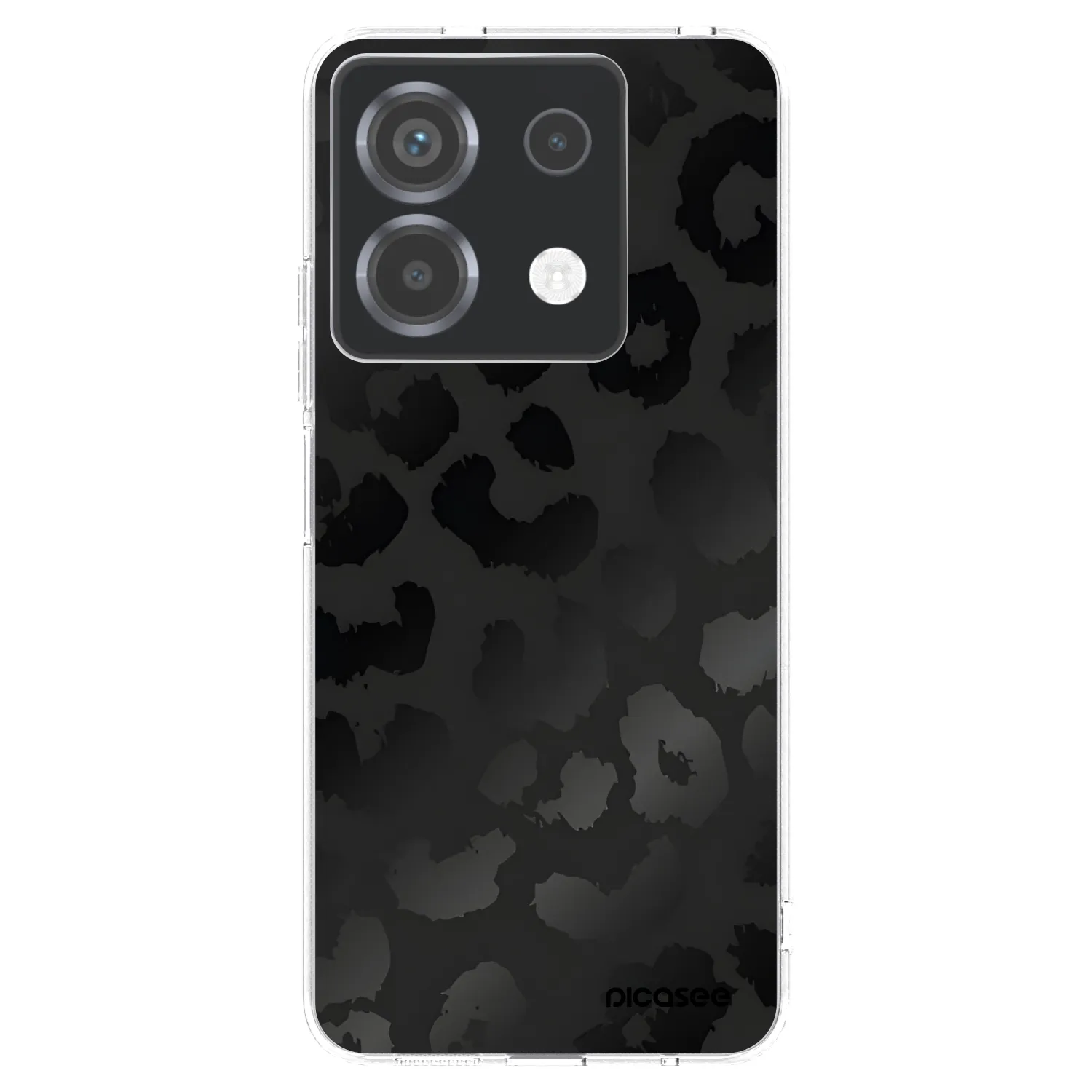 Picasee silikónový prehľadný obal pre Xiaomi Poco X6 - Midnight Leopard