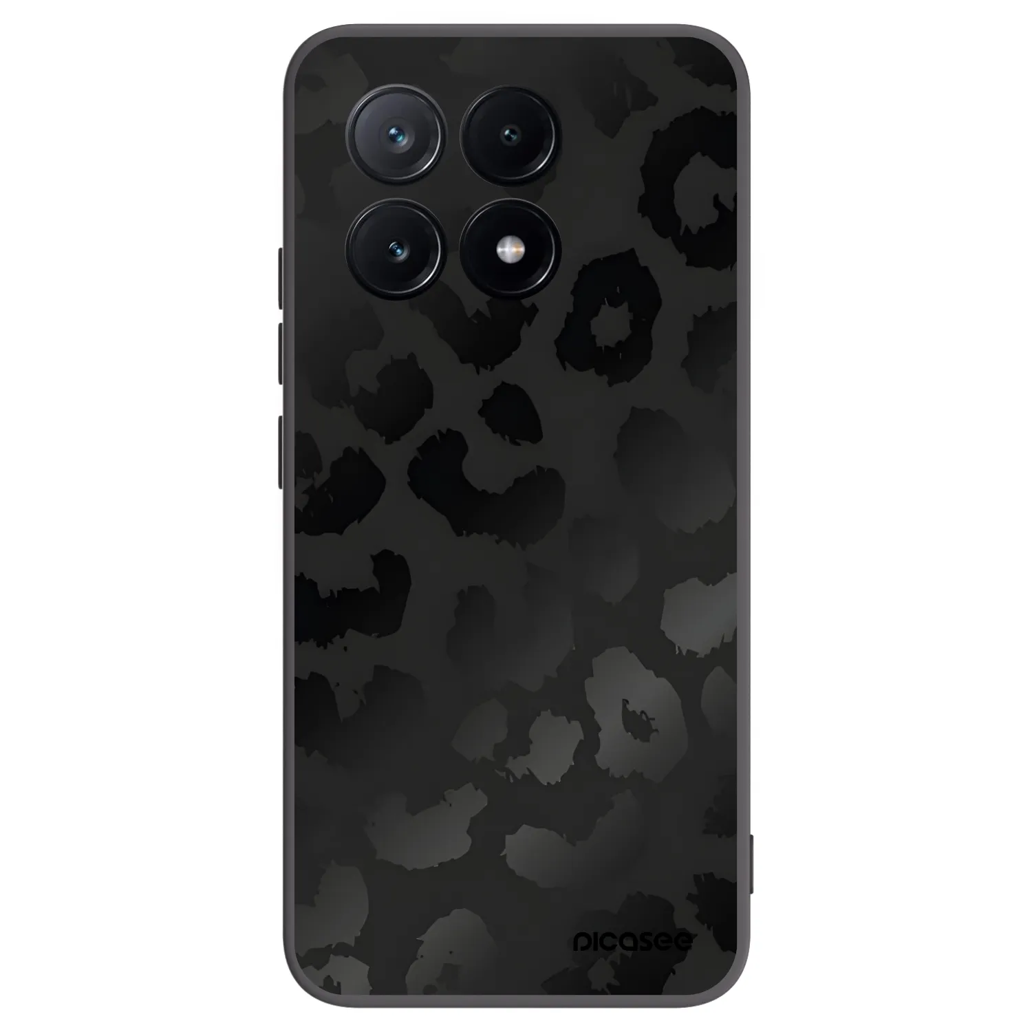 Picasee silikónový čierny obal pre Xiaomi Poco X6 Pro - Midnight Leopard