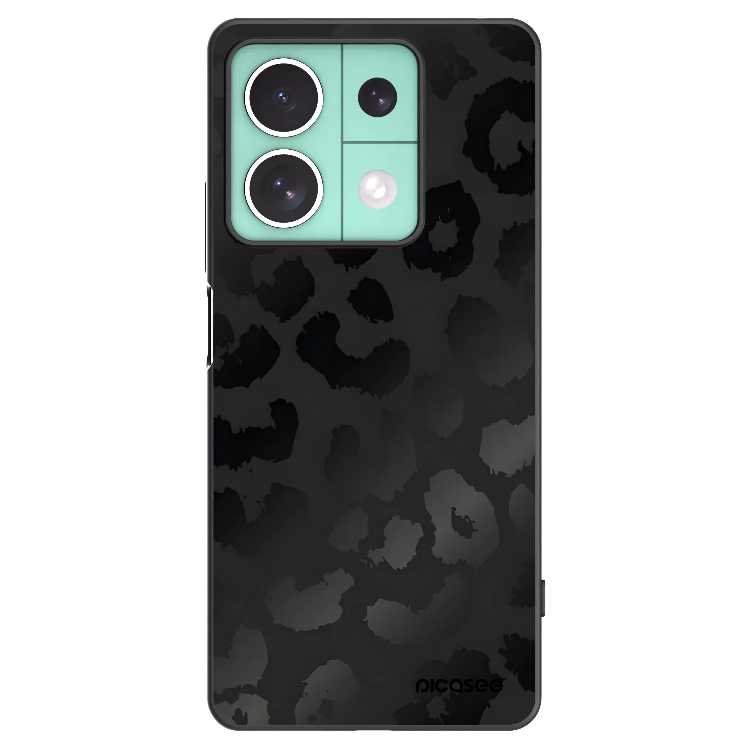 Picasee silikónový čierny obal pre Xiaomi Redmi Note 13 5G - Midnight Leopard