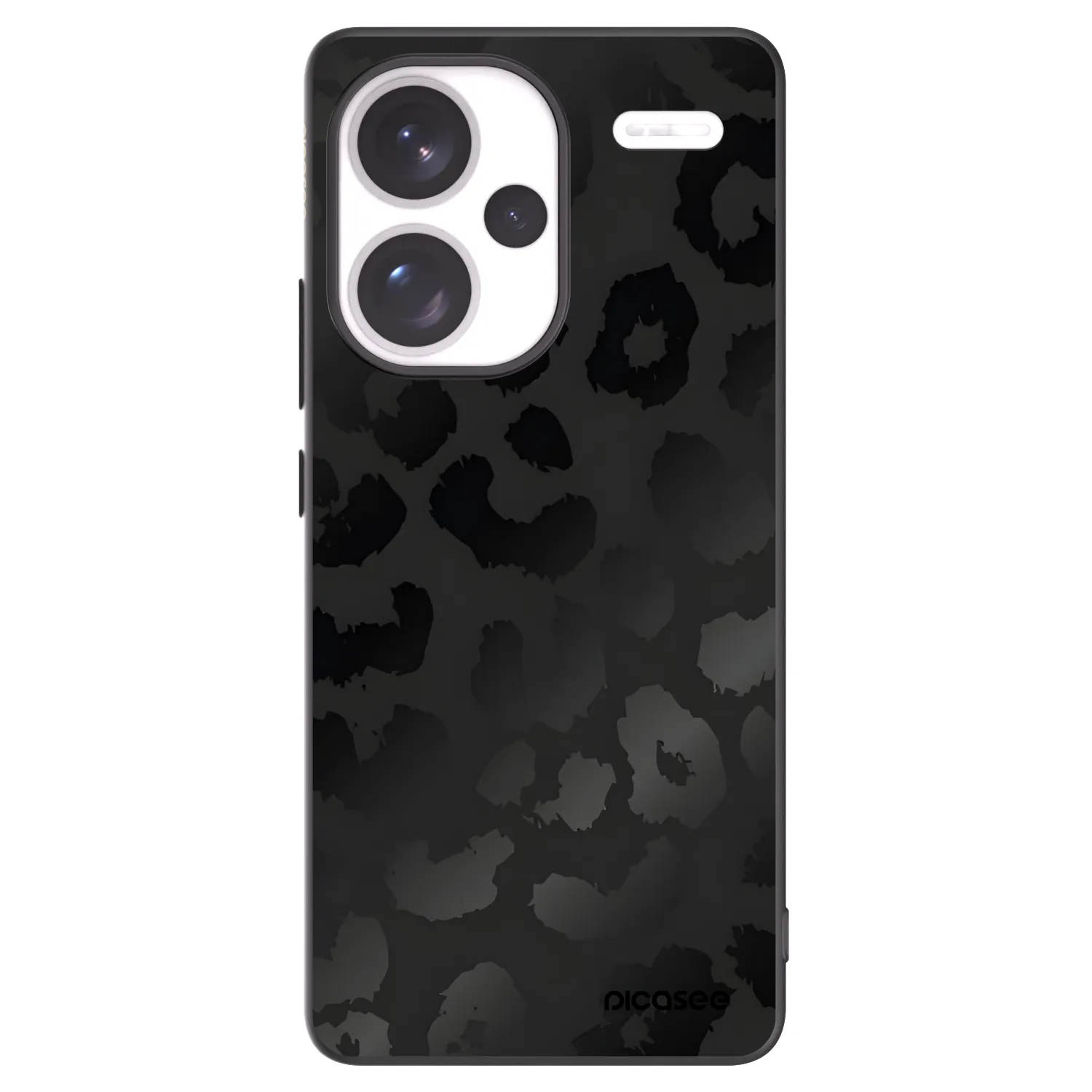 Picasee silikónový čierny obal pre Xiaomi Redmi Note 13 Pro+ 5G - Midnight Leopard