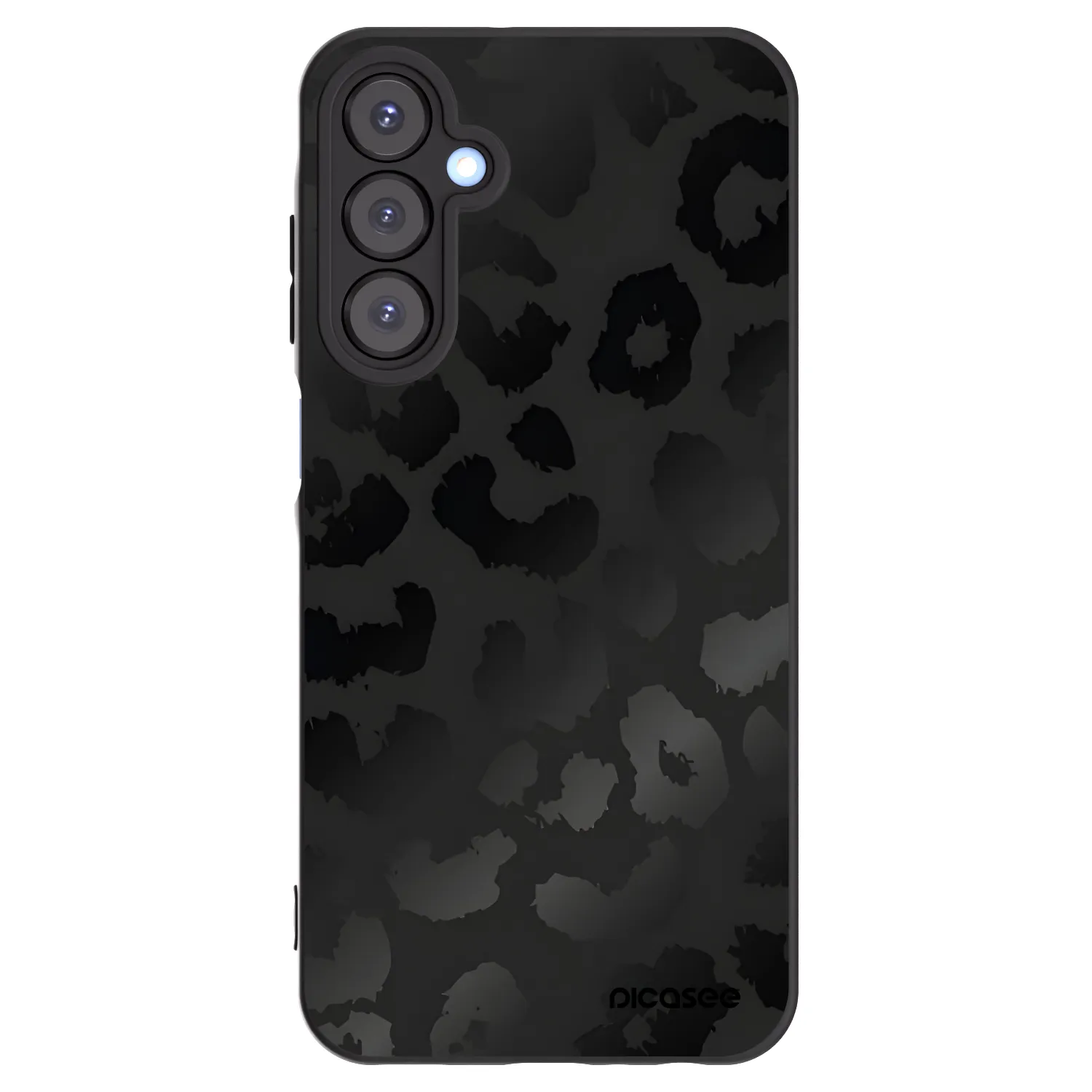 Picasee silikónový čierny obal pre Samsung Galaxy A25 A256B 5G - Midnight Leopard