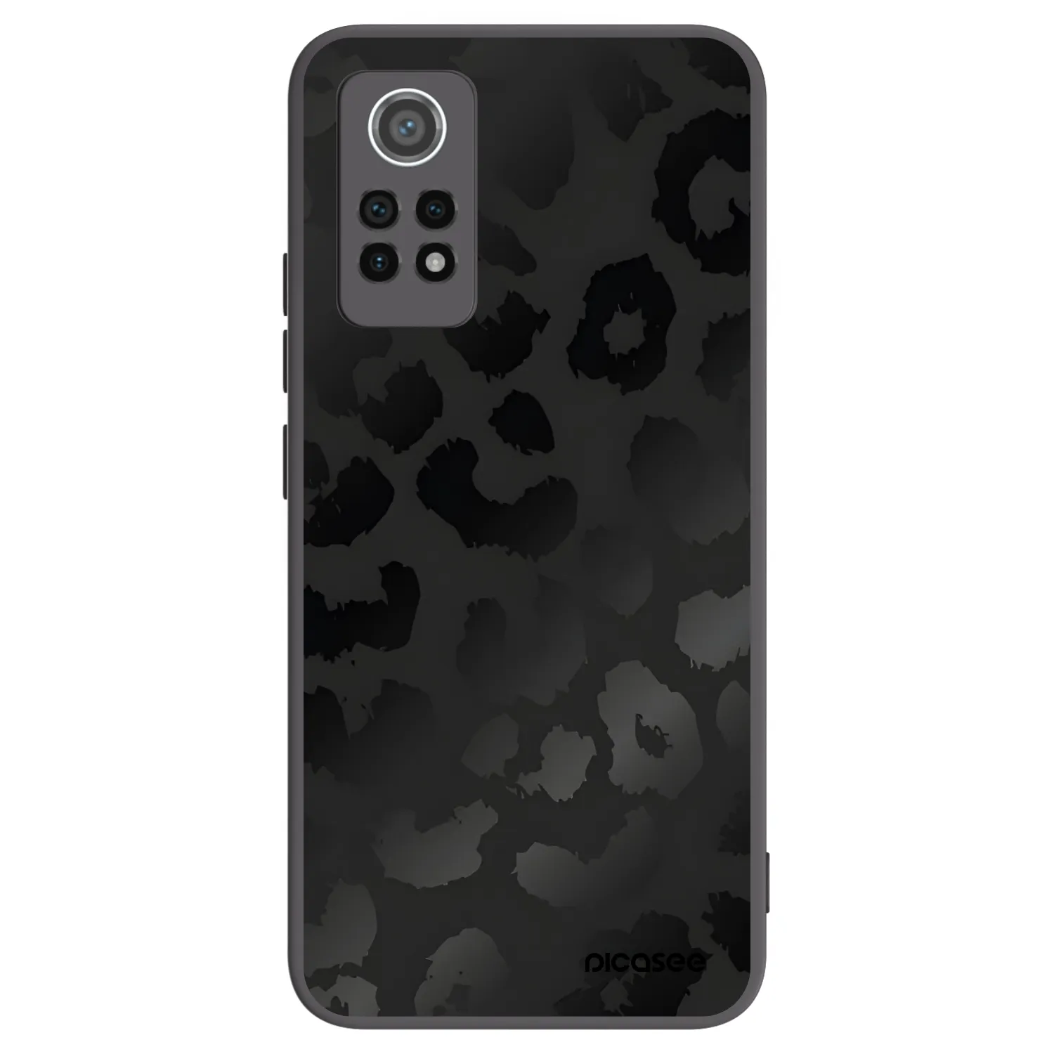 Picasee silikónový čierny obal pre Xiaomi Redmi Note 12 Pro 4G - Midnight Leopard