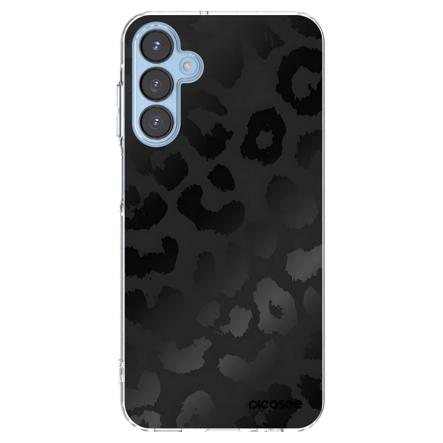 Picasee silikónový prehľadný obal pre Samsung Galaxy A15 A156B 5G - Midnight Leopard