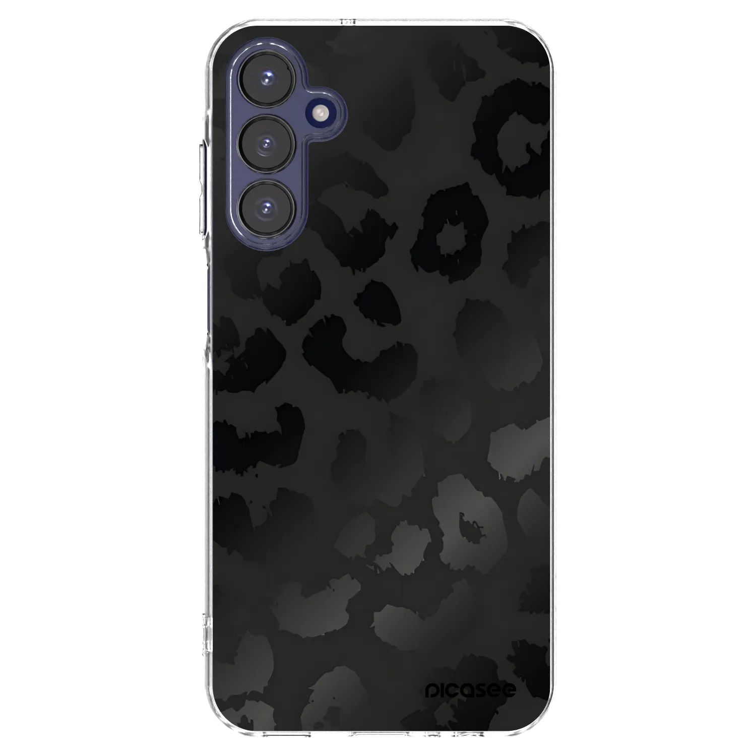 Picasee silikónový prehľadný obal pre Samsung Galaxy A15 A155F 4G - Midnight Leopard