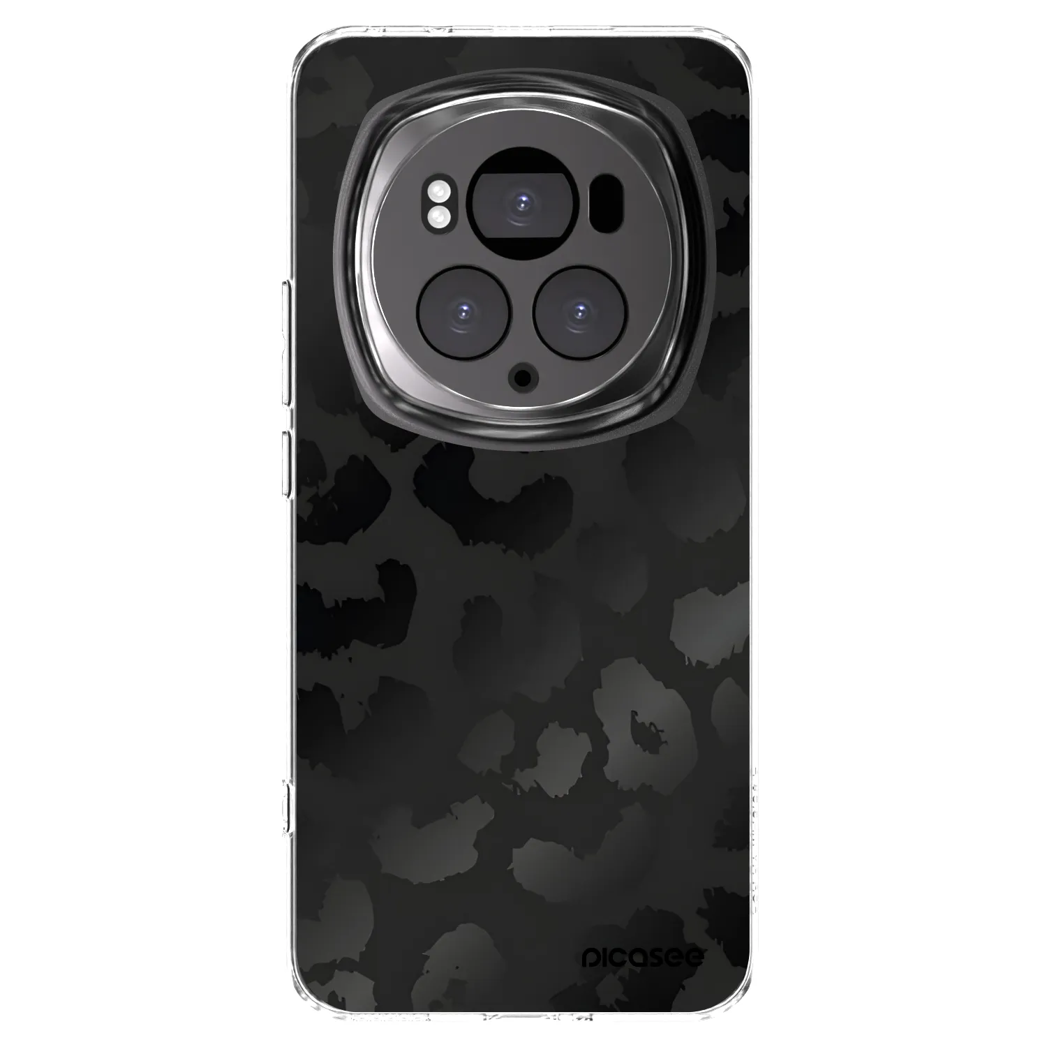 Picasee silikónový prehľadný obal pre Honor Magic6 Pro - Midnight Leopard