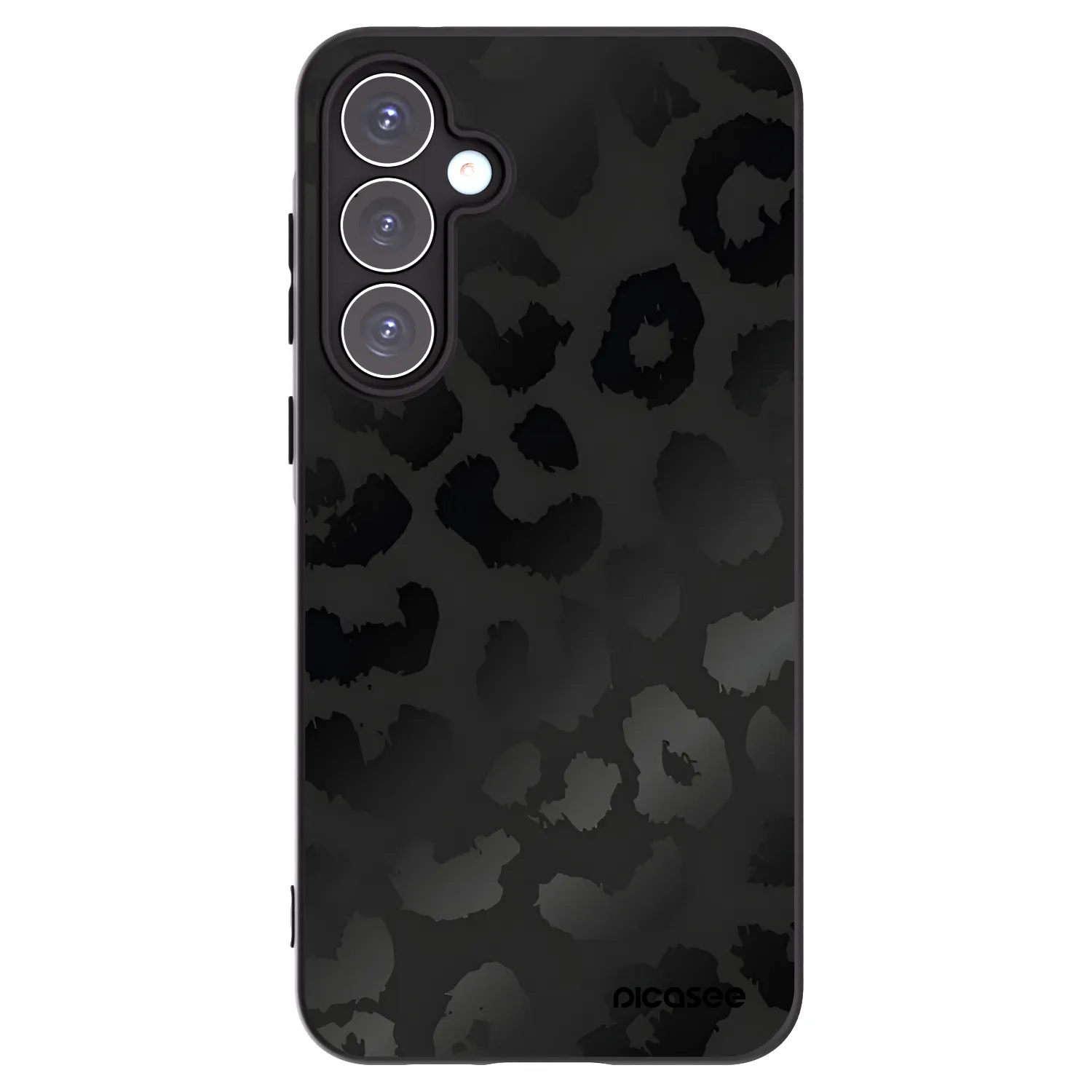 Picasee silikónový čierny obal pre Samsung Galaxy A55 5G A556B - Midnight Leopard