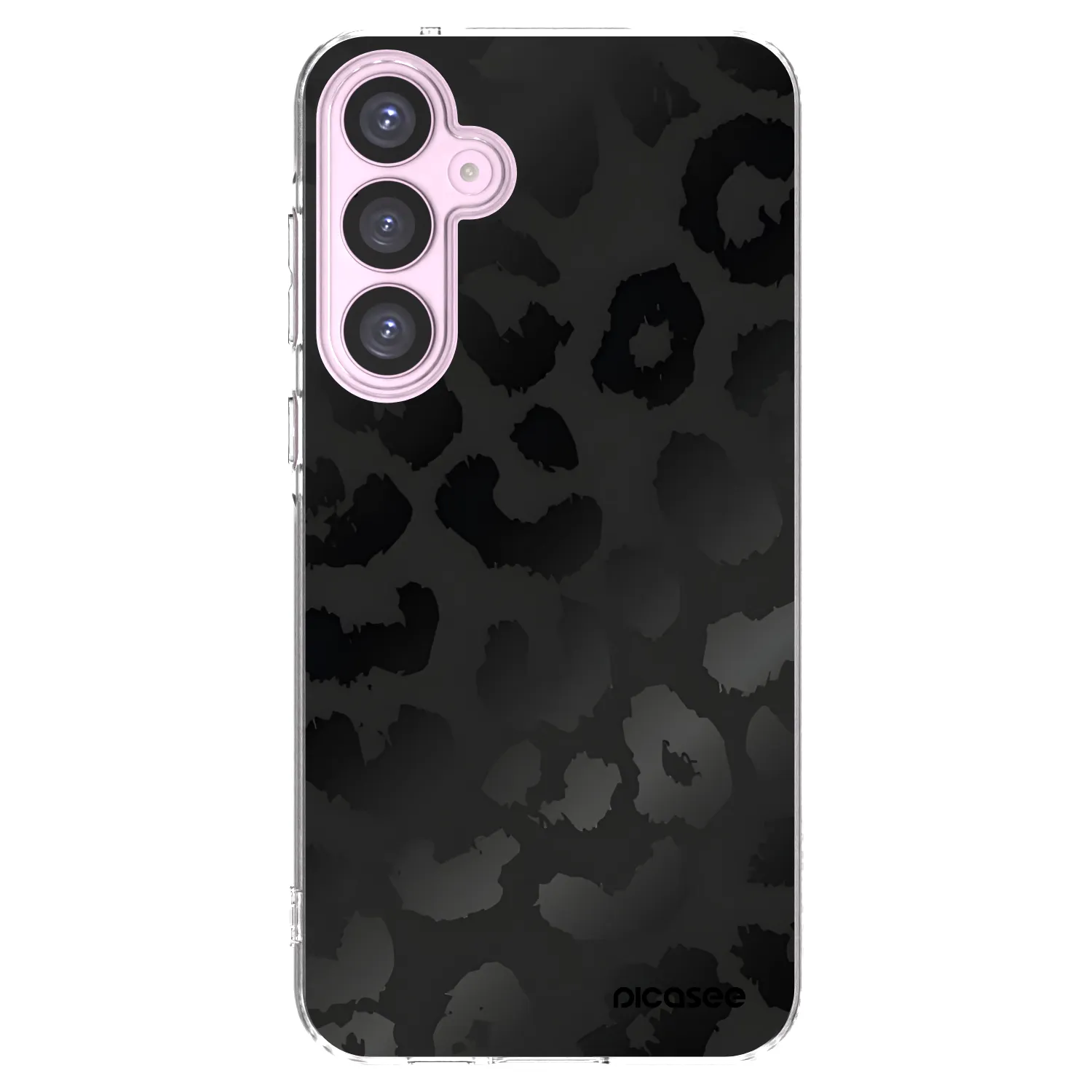 Picasee silikónový prehľadný obal pre Samsung Galaxy A55 5G A556B - Midnight Leopard