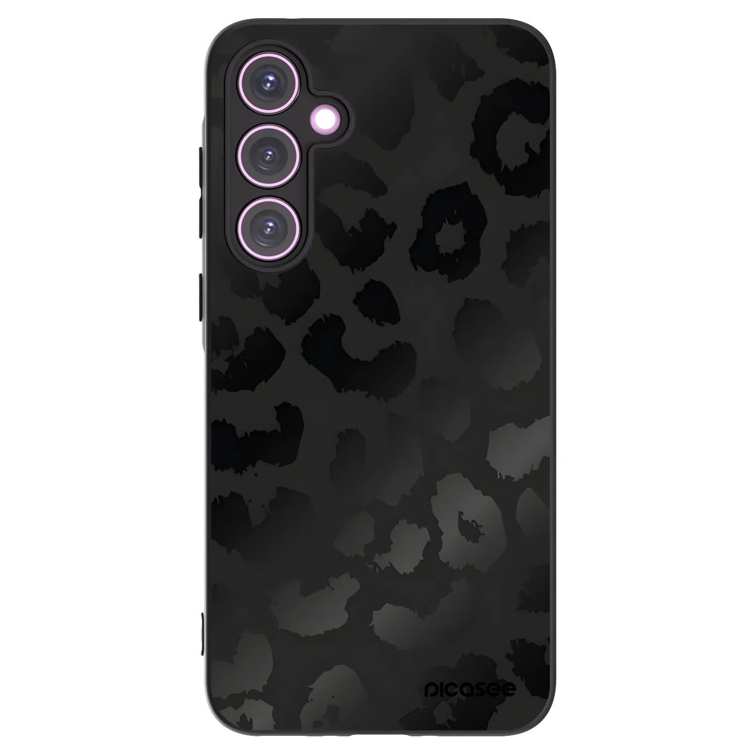 Picasee silikónový čierny obal pre Samsung Galaxy A35 5G A356B - Midnight Leopard