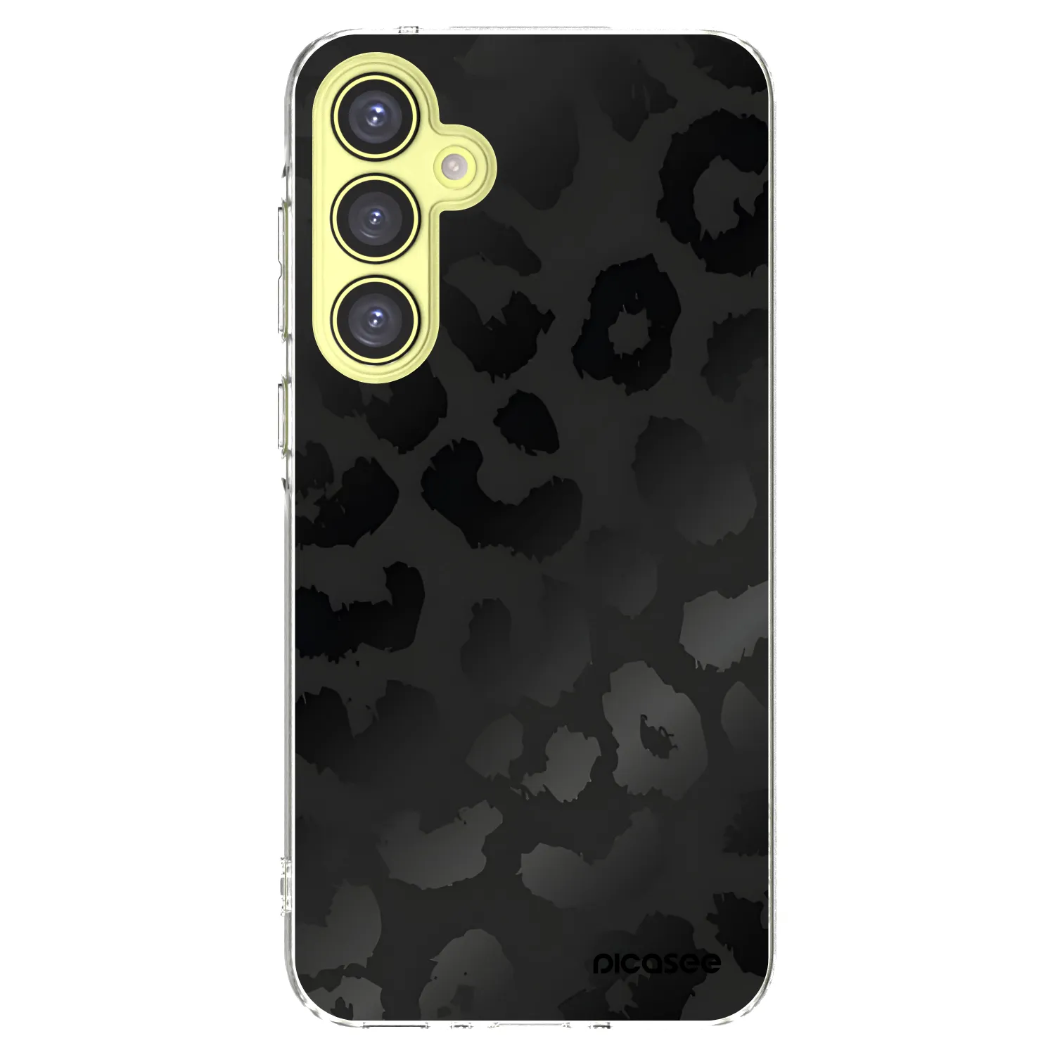 Picasee silikónový prehľadný obal pre Samsung Galaxy A35 5G A356B - Midnight Leopard