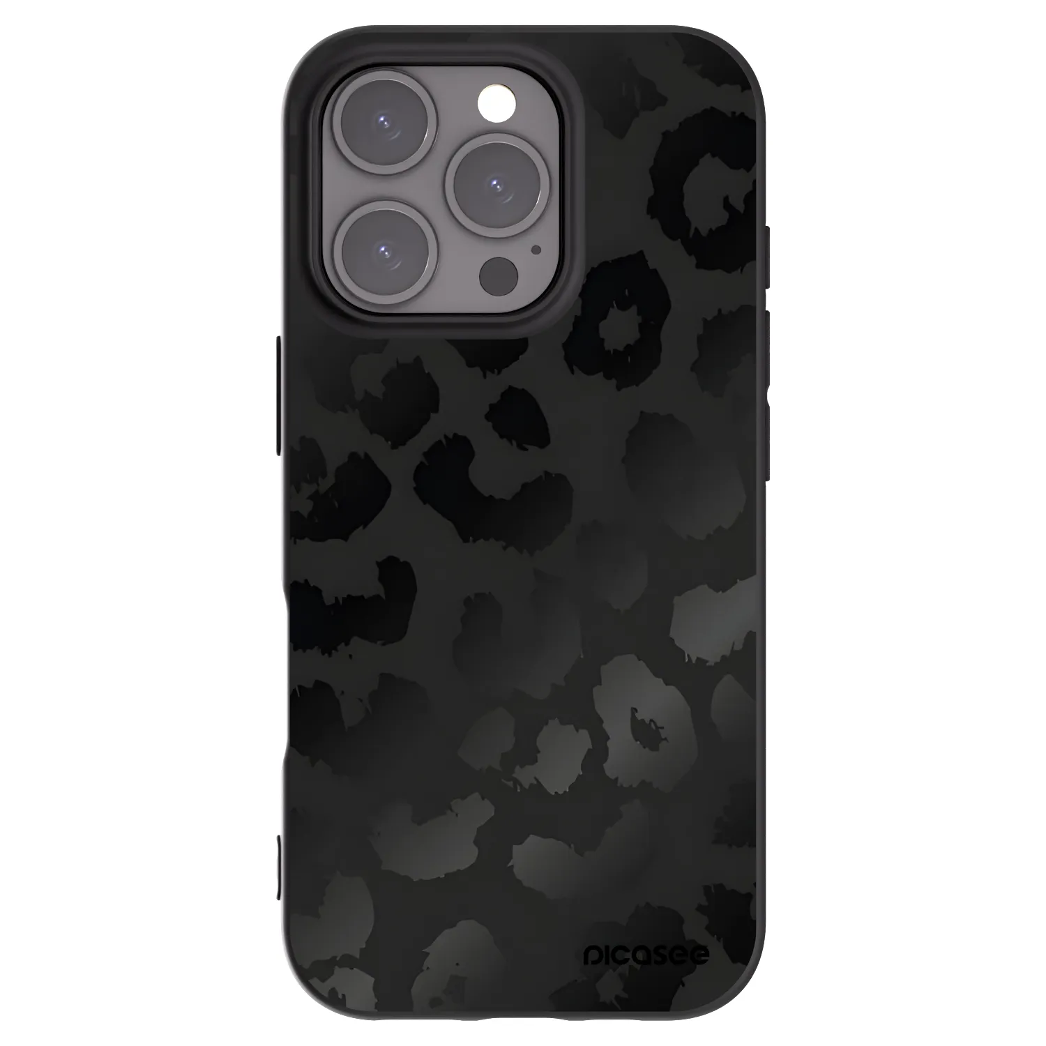 Picasee silikónový čierny obal pre Apple iPhone 16 Pro - Midnight Leopard