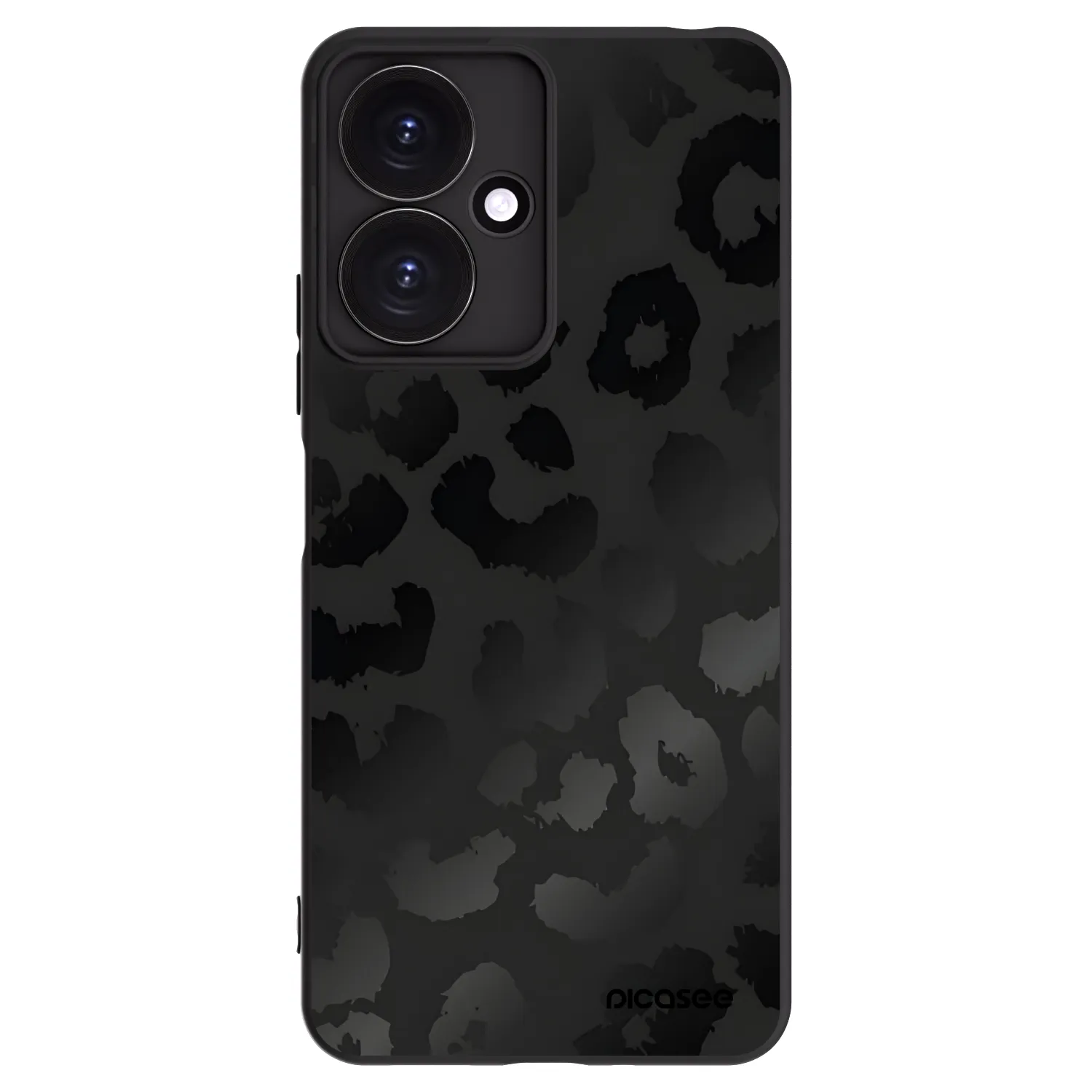 Picasee silikónový čierny obal pre Xiaomi Redmi 13C 5G - Midnight Leopard