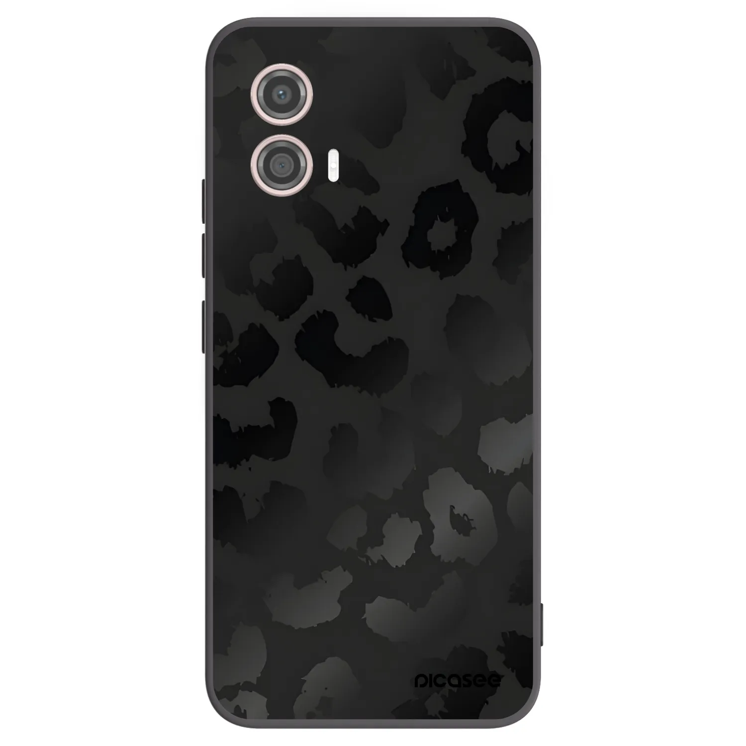 Picasee silikónový čierny obal pre Motorola Moto G53 5G - Midnight Leopard