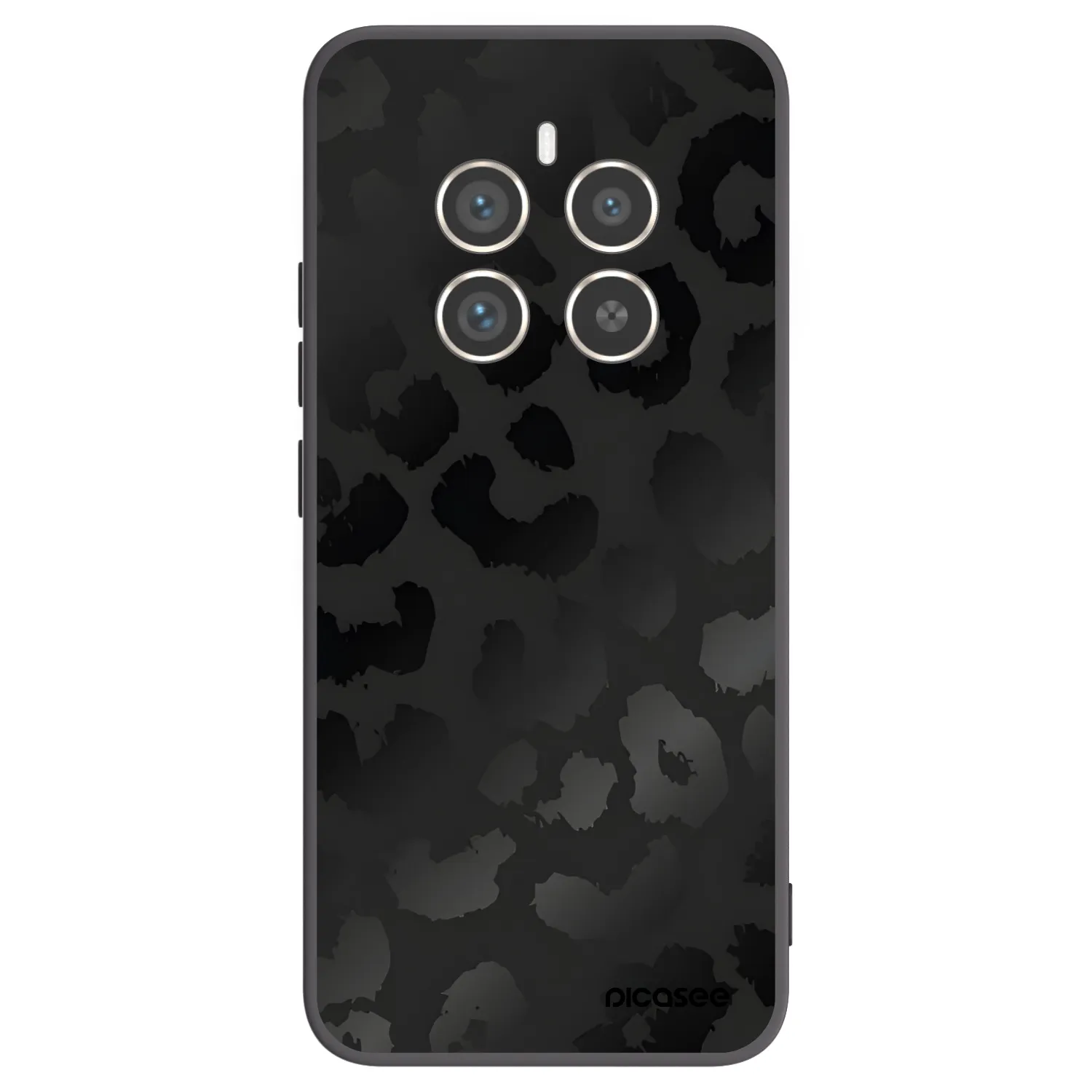 Picasee silikónový čierny obal pre Realme 12 Pro 5G - Midnight Leopard