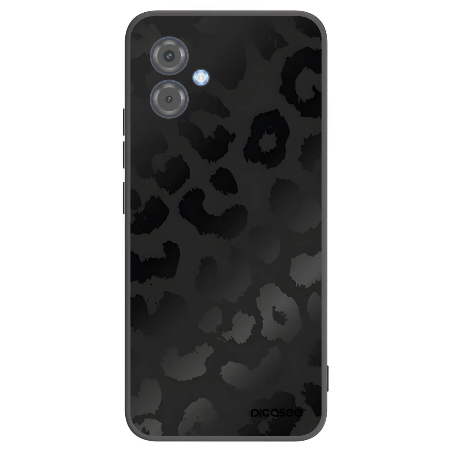 Picasee silikónový čierny obal pre Motorola Moto G14 - Midnight Leopard