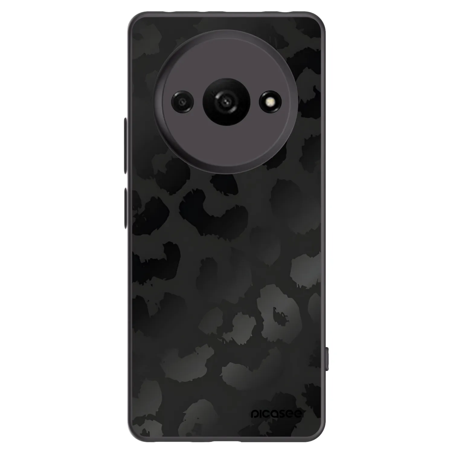 Picasee silikónový čierny obal pre Xiaomi Redmi A3 - Midnight Leopard