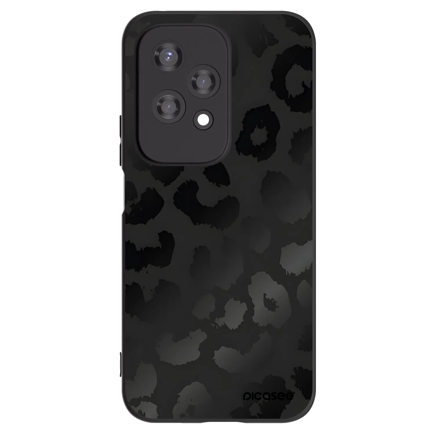 Picasee silikónový čierny obal pre Honor 200 Lite - Midnight Leopard