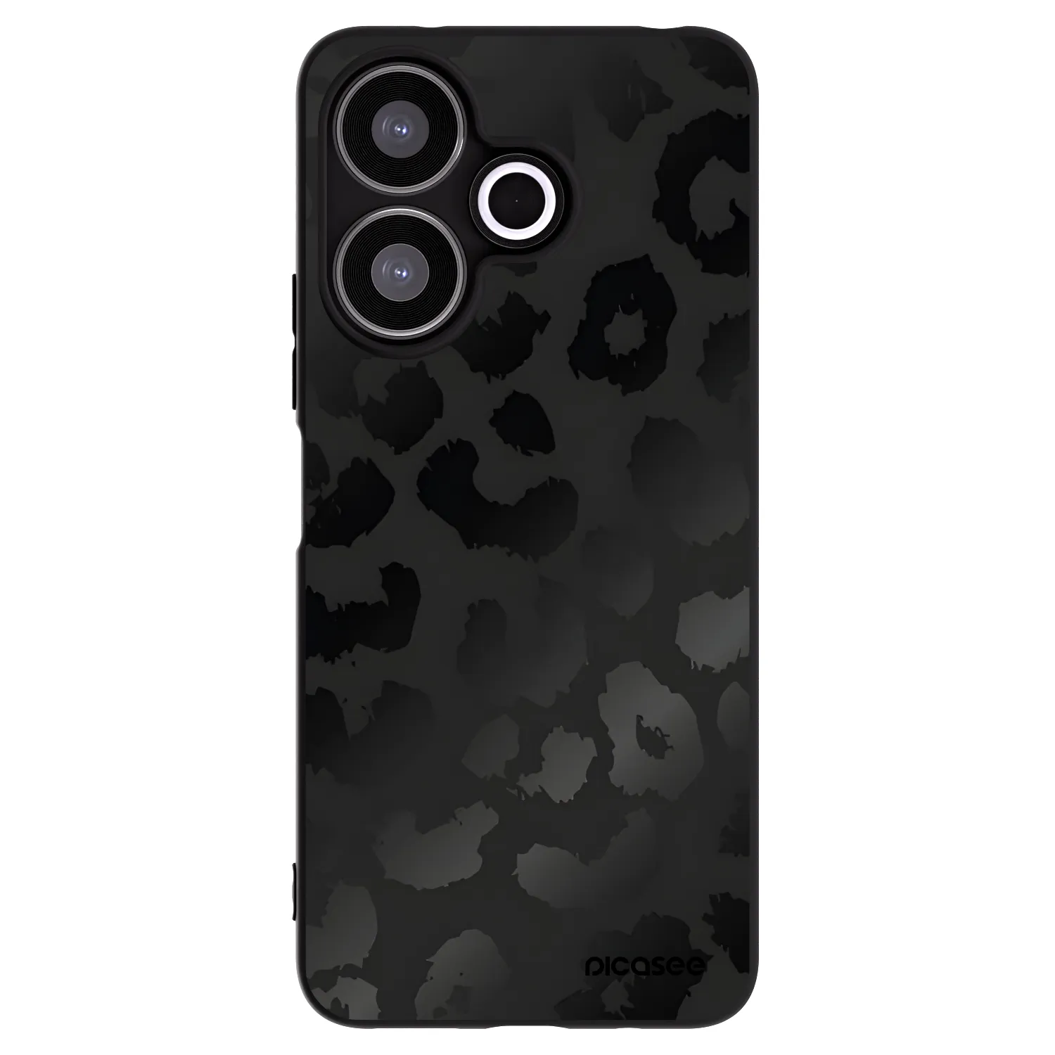 Picasee silikónový čierny obal pre Xiaomi Redmi 13 4G - Midnight Leopard