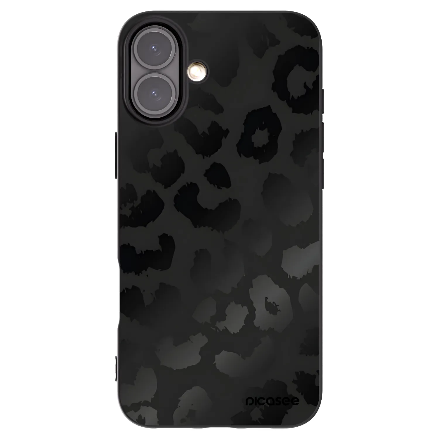 Picasee silikónový čierny obal pre Apple iPhone 16 Plus - Midnight Leopard