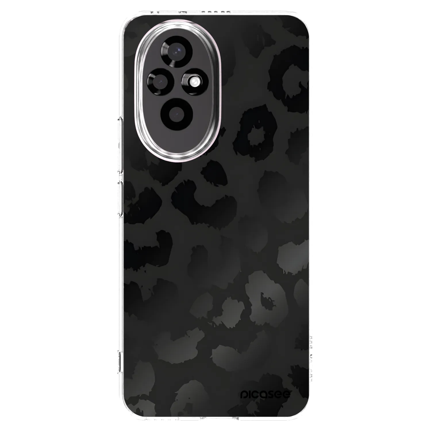 Picasee silikónový prehľadný obal pre Honor 200 5G - Midnight Leopard
