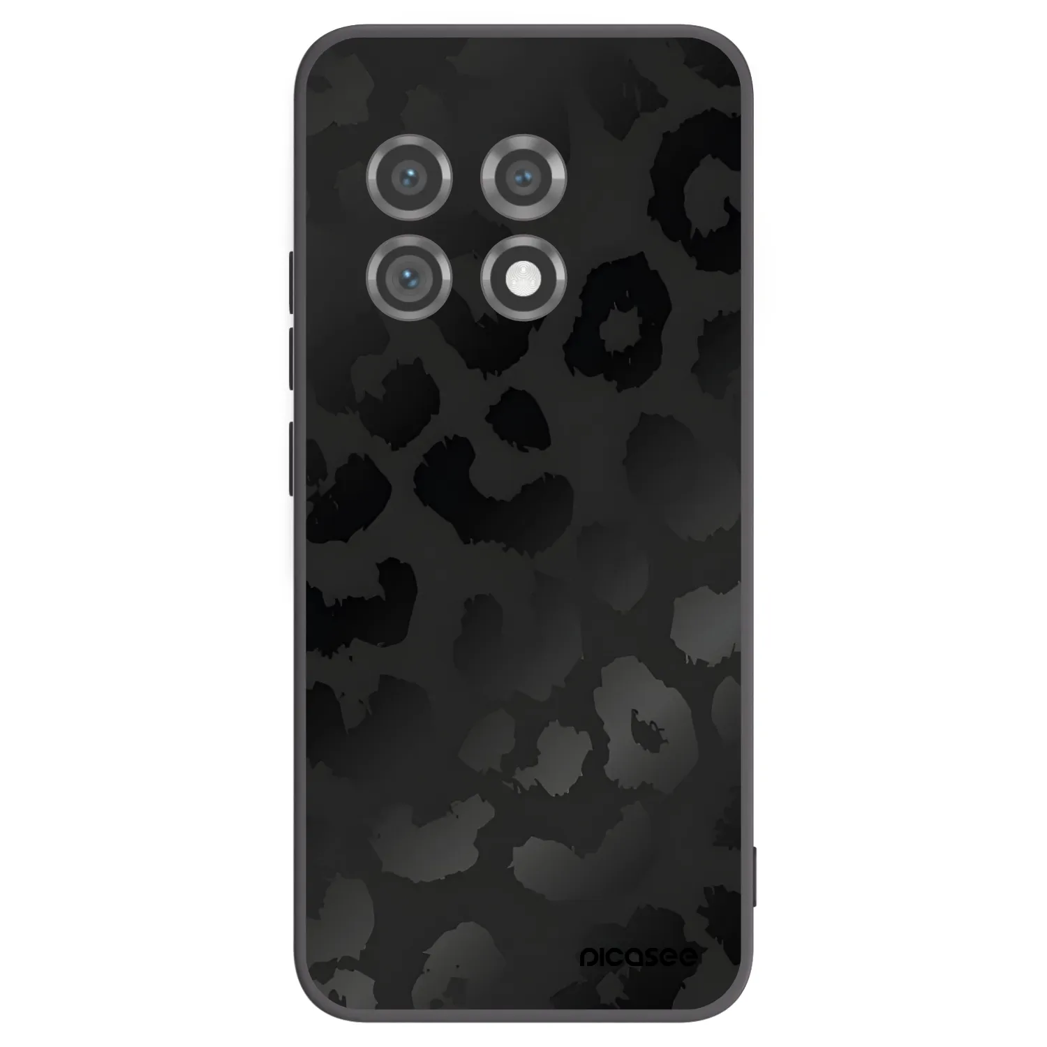 Picasee silikónový čierny obal pre OnePlus 11 5G - Midnight Leopard