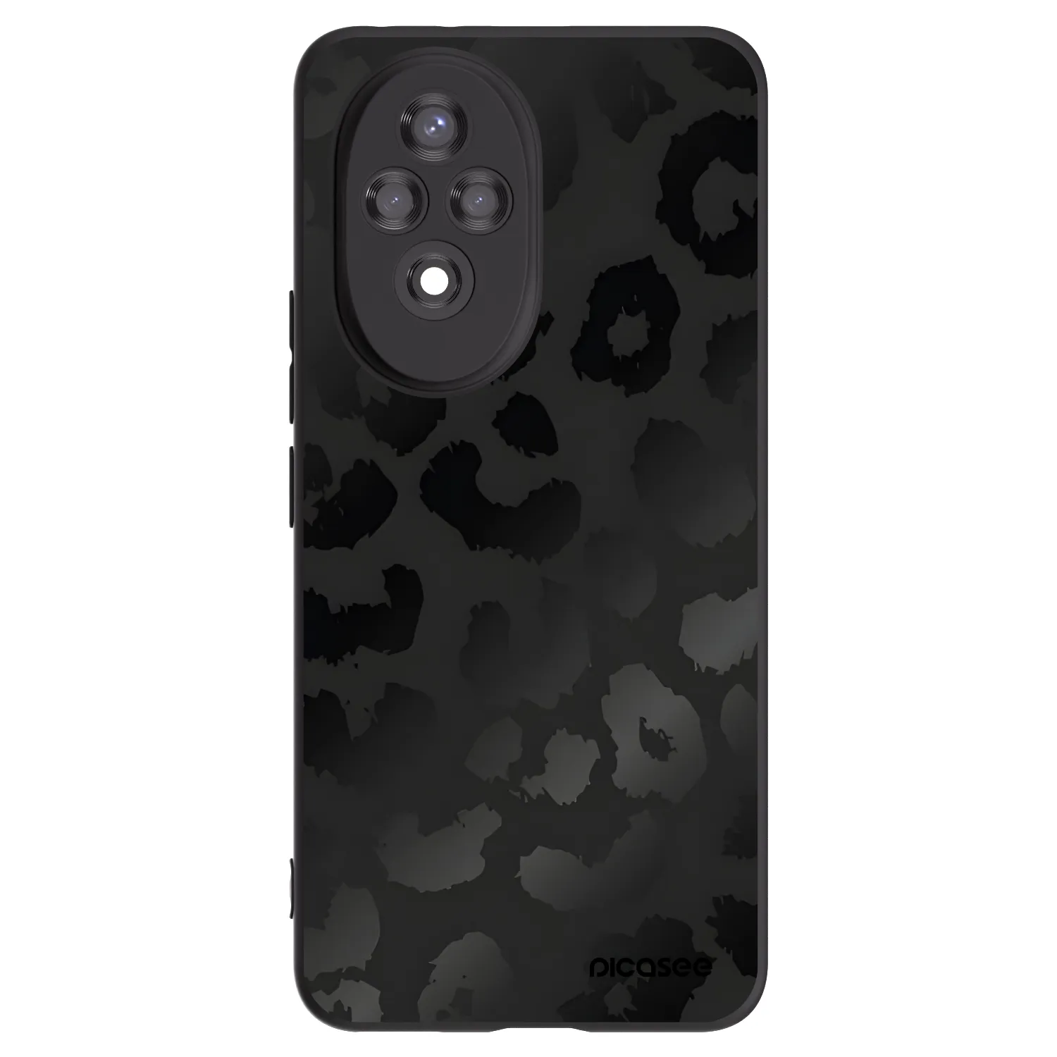 Picasee silikónový čierny obal pre Honor 200 Pro 5G - Midnight Leopard