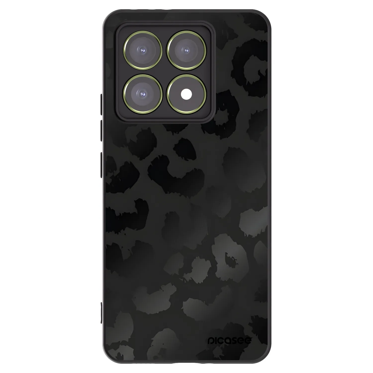 Picasee silikónový čierny obal pre Xiaomi 14T - Midnight Leopard