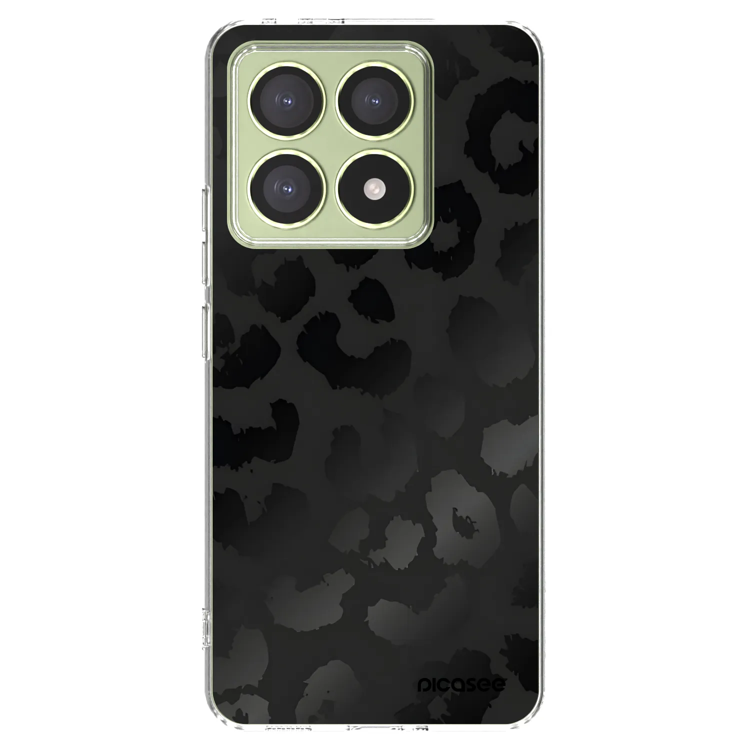 Picasee silikónový prehľadný obal pre Xiaomi 14T - Midnight Leopard