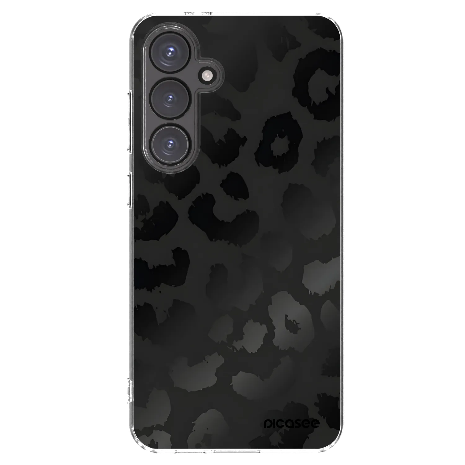 Picasee silikónový prehľadný obal pre Samsung Galaxy S24 FE S721B - Midnight Leopard
