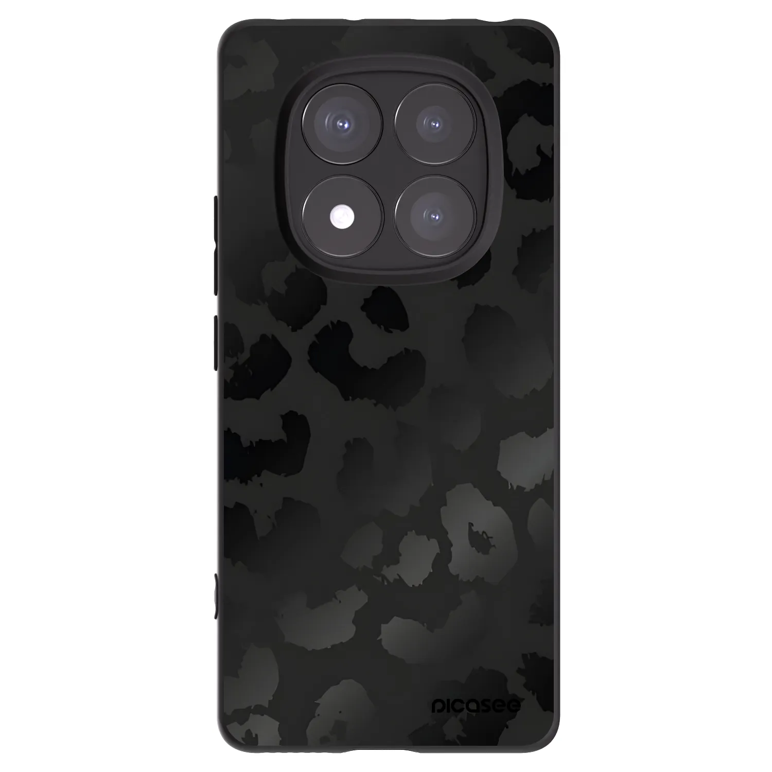 Picasee silikónový čierny obal pre Xiaomi Redmi Note 14 Pro+ 5G - Midnight Leopard