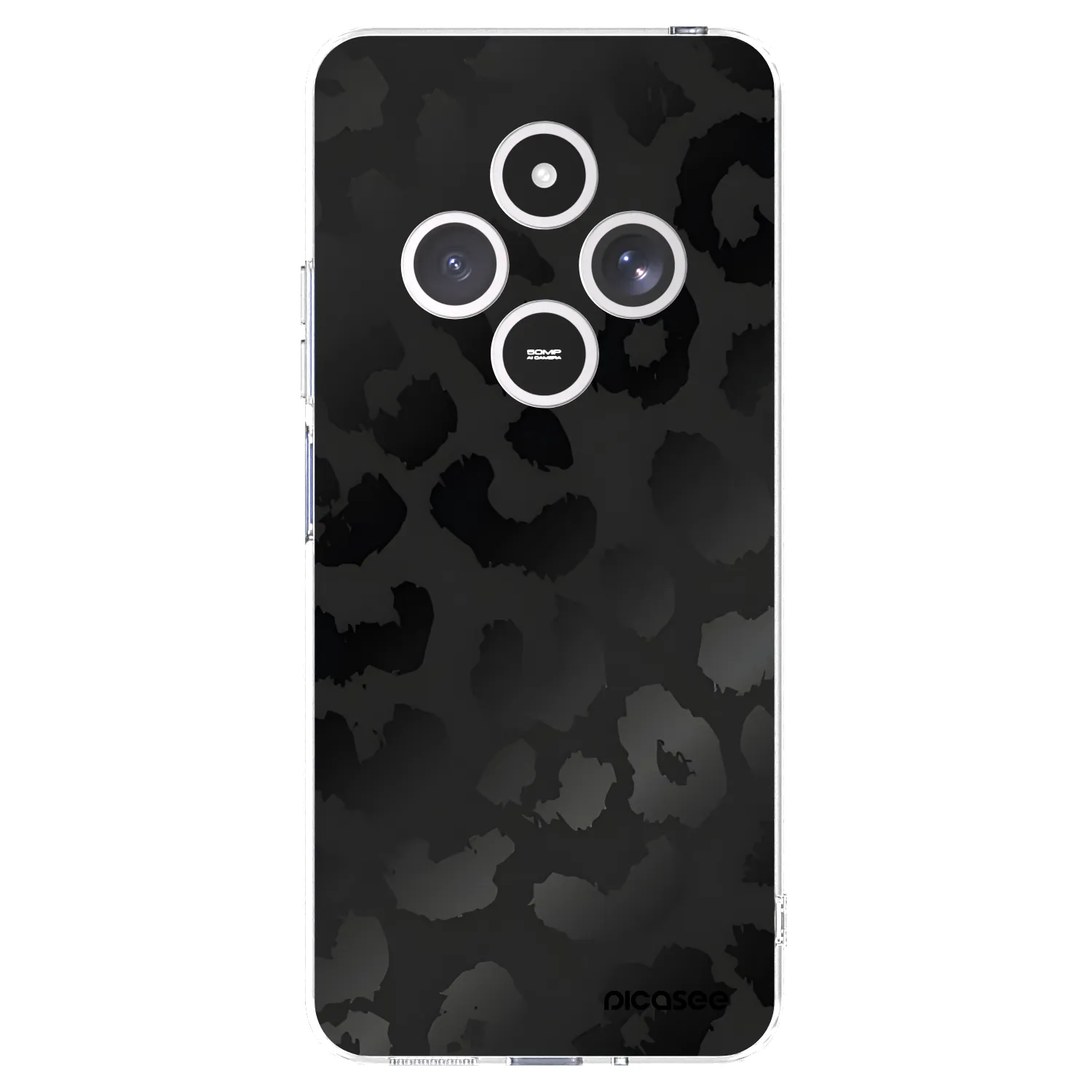 Silikónový prehľadný obal pre Xiaomi Redmi 14C - Midnight Leopard