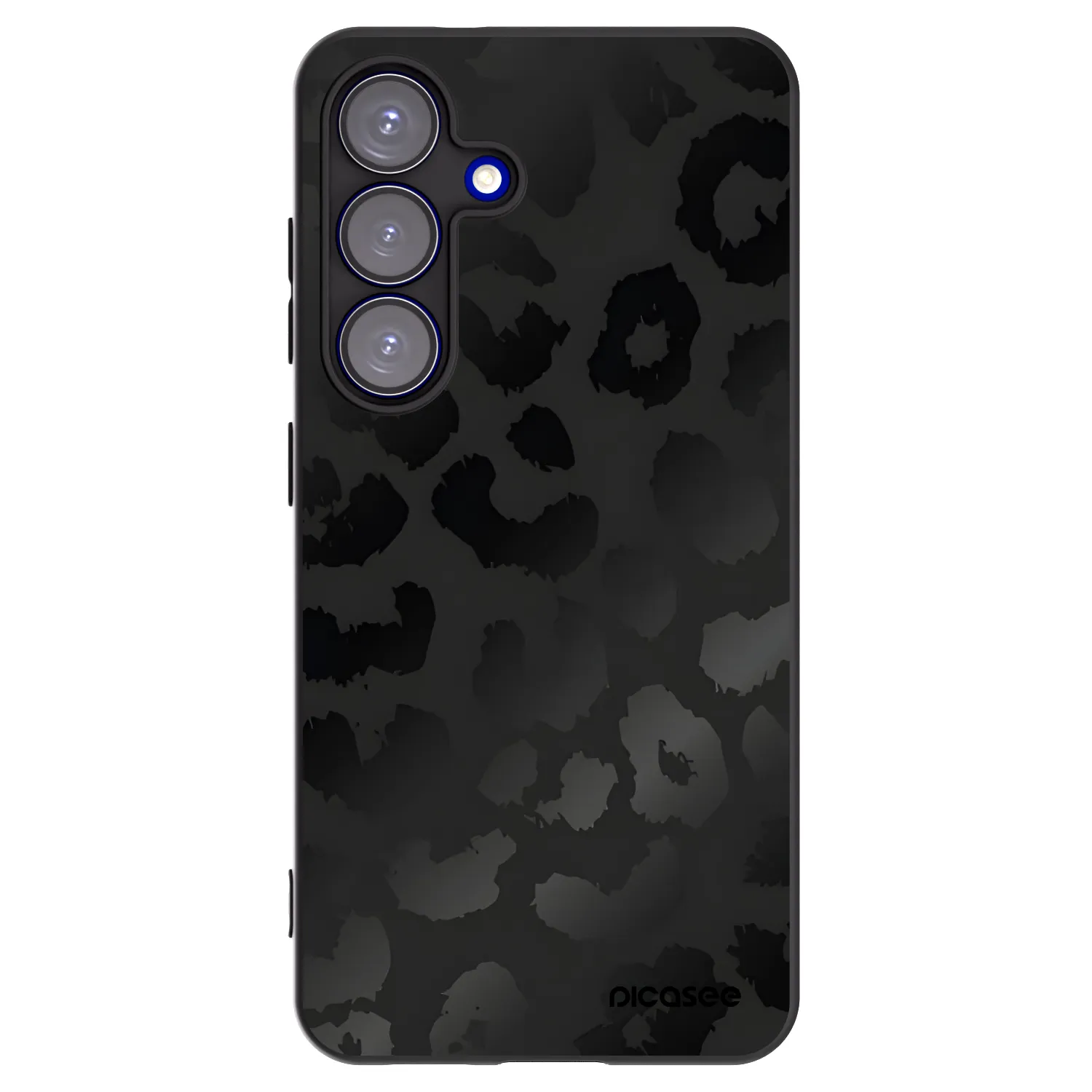 Picasee silikónový čierny obal pre Samsung Galaxy S25 5G - Midnight Leopard
