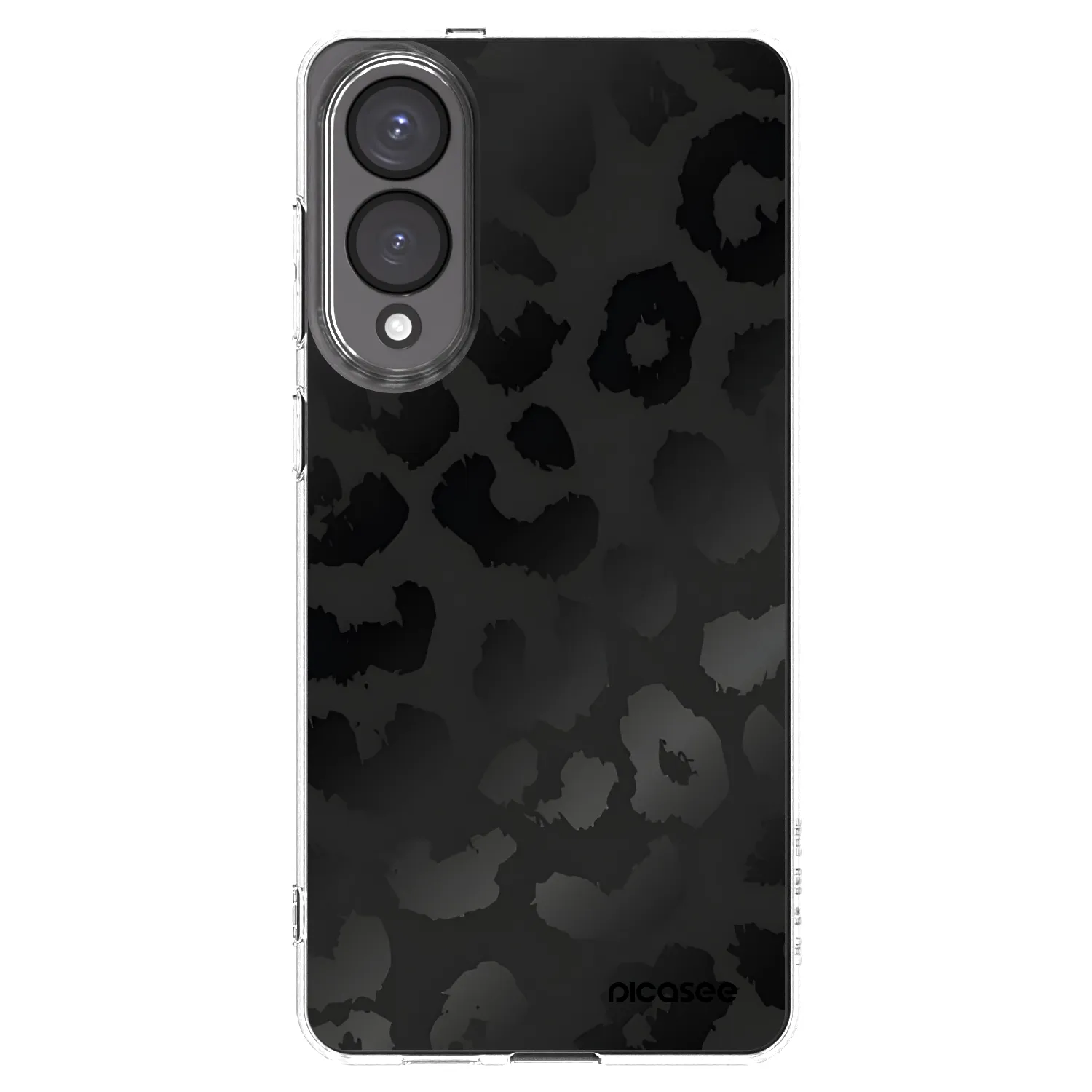 Picasee silikónový prehľadný obal pre Samsung Galaxy S25 Edge 5G - Midnight Leopard