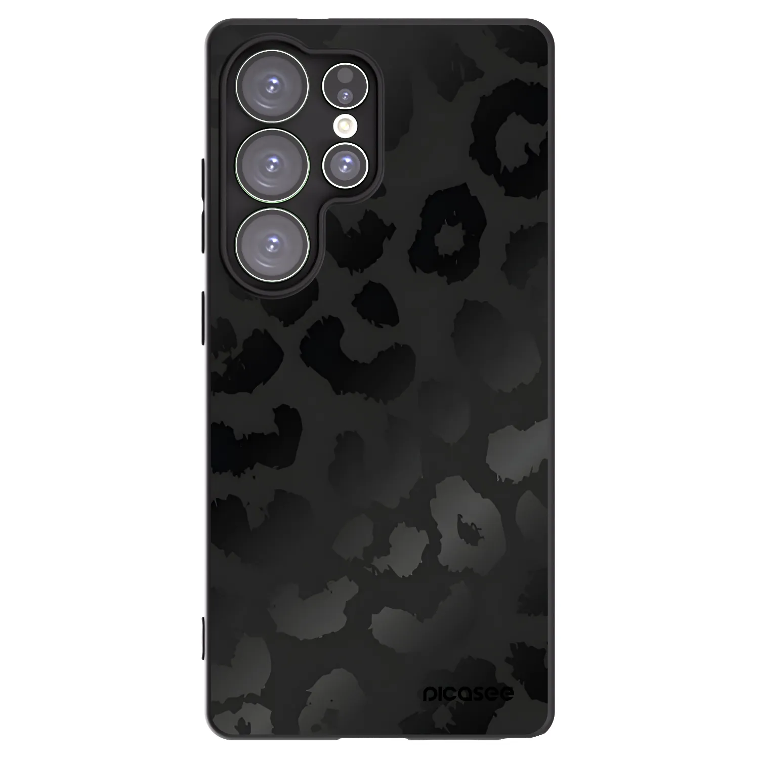 Picasee silikónový čierny obal pre Samsung Galaxy S25 Ultra 5G - Midnight Leopard