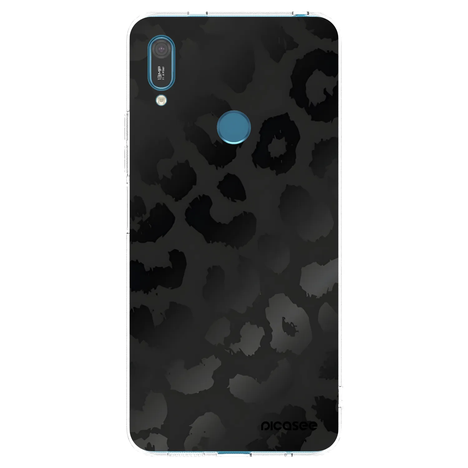Picasee silikónový prehľadný obal pre Huawei Y7 2019 - Midnight Leopard