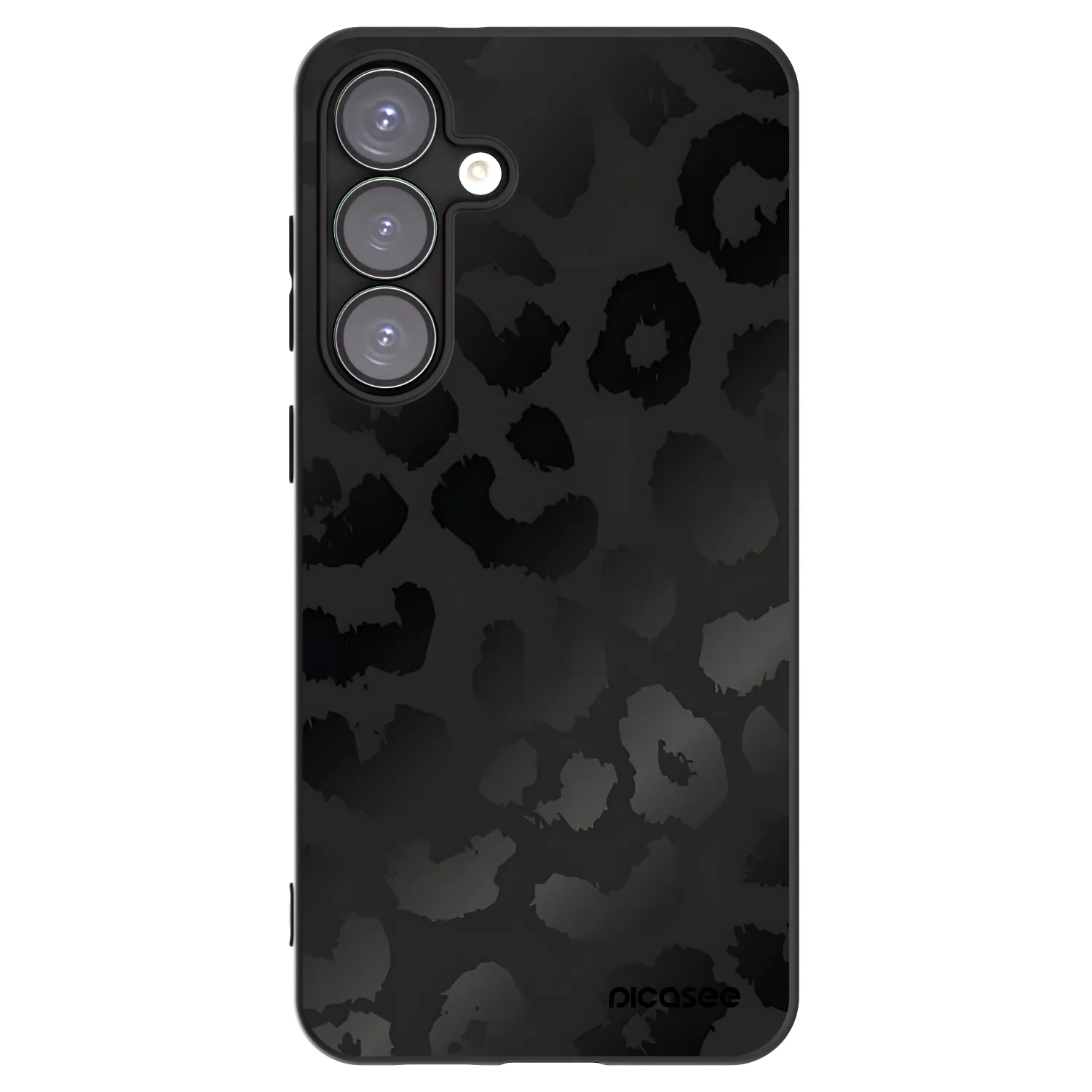 Picasee silikónový čierny obal pre Samsung Galaxy S25+ 5G - Midnight Leopard