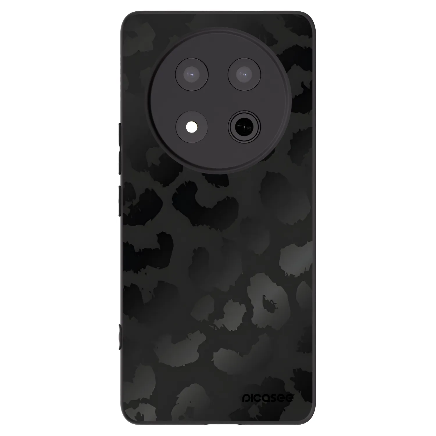Picasee silikónový čierny obal pre Honor Magic7 Lite 5G - Midnight Leopard